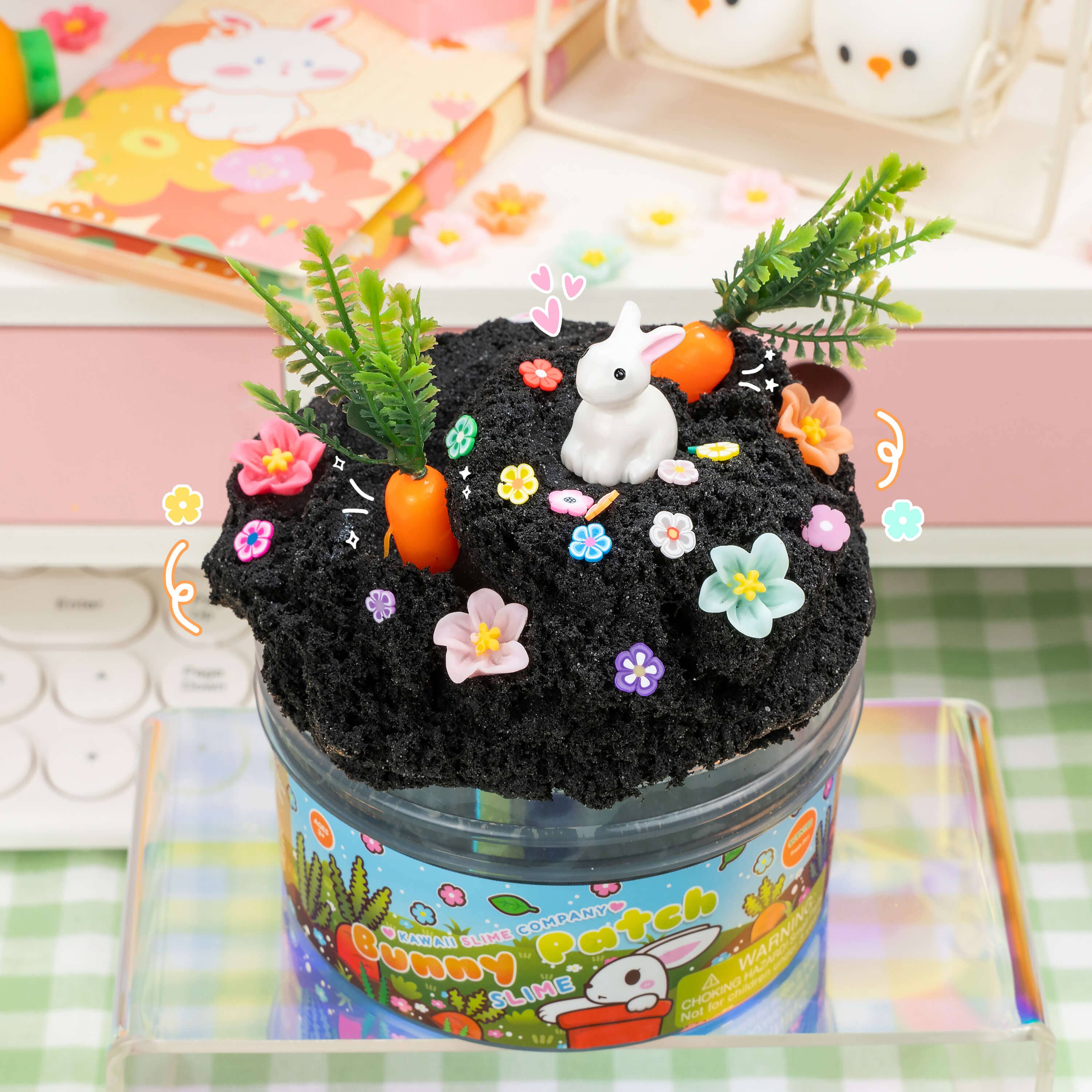 Bunny Patch Cloud-Dough Signature Dome™ Slime | Kawaii Slime