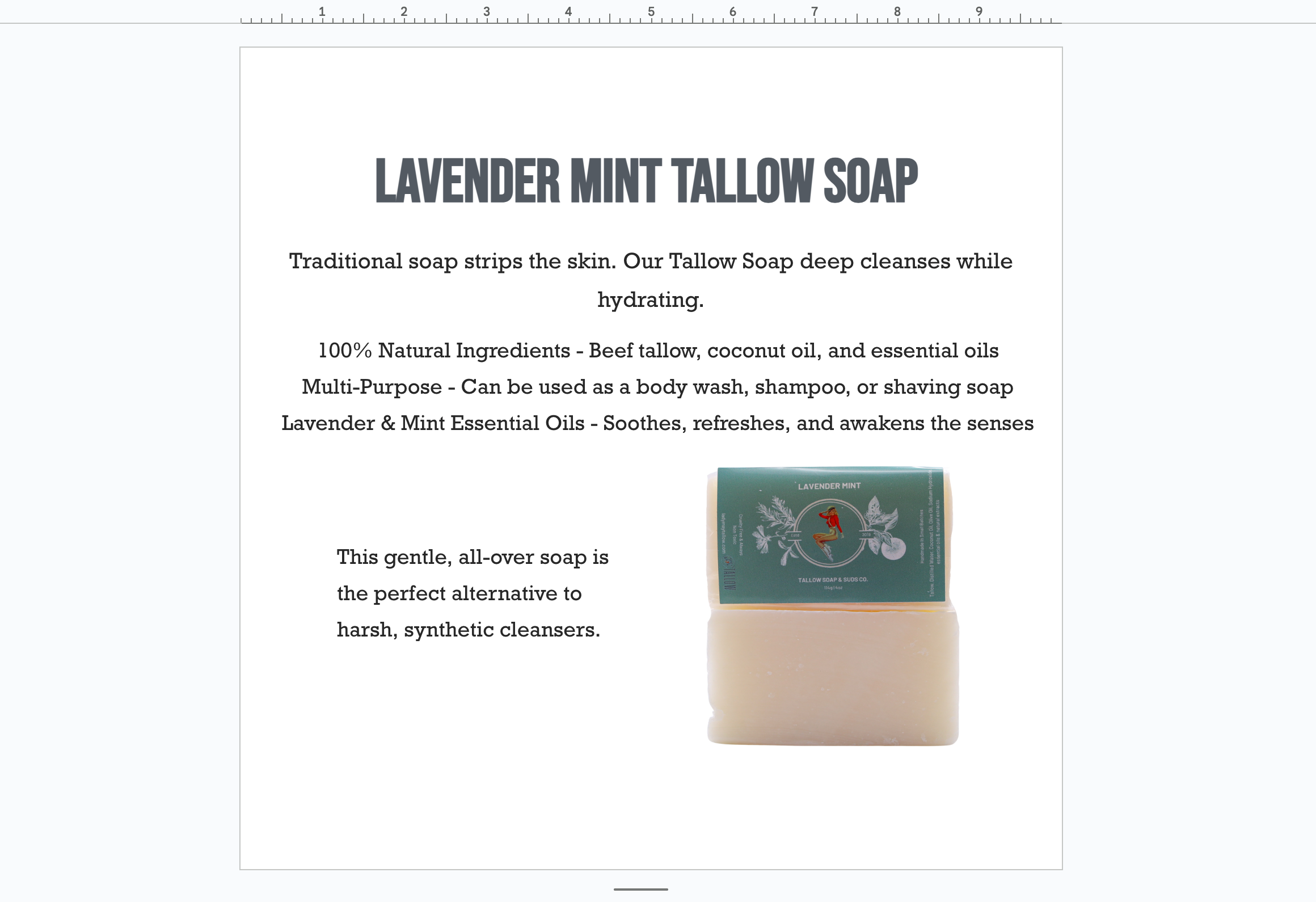 All Natural Tallow Soap | Lady May Tallow