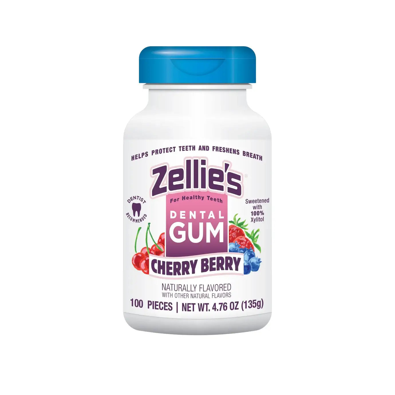 Zellie's Xylitol Dental Gum - Cherry Berry | Zellies