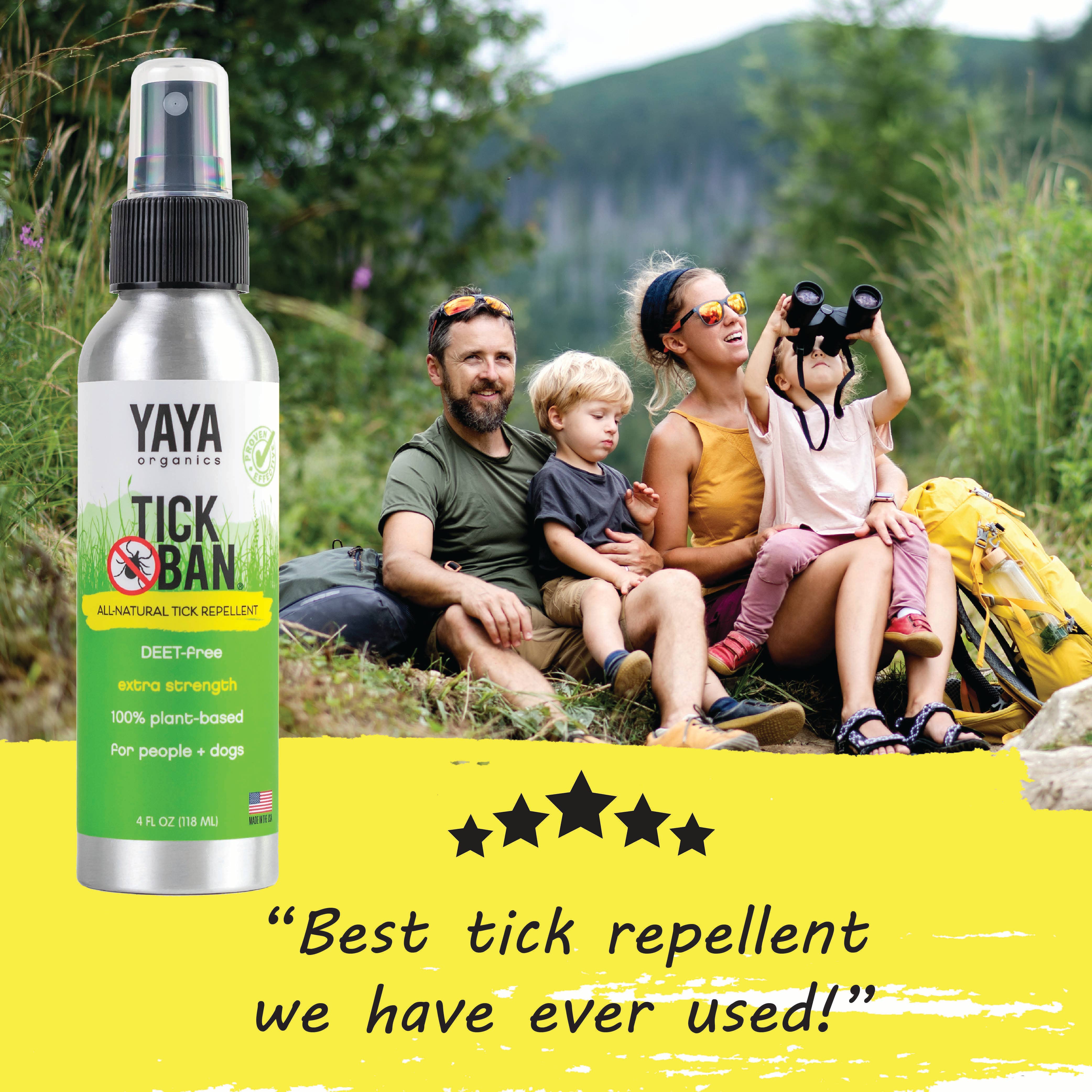 Tick Ban All-Natural Tick Repellent - 4 oz | Yaya