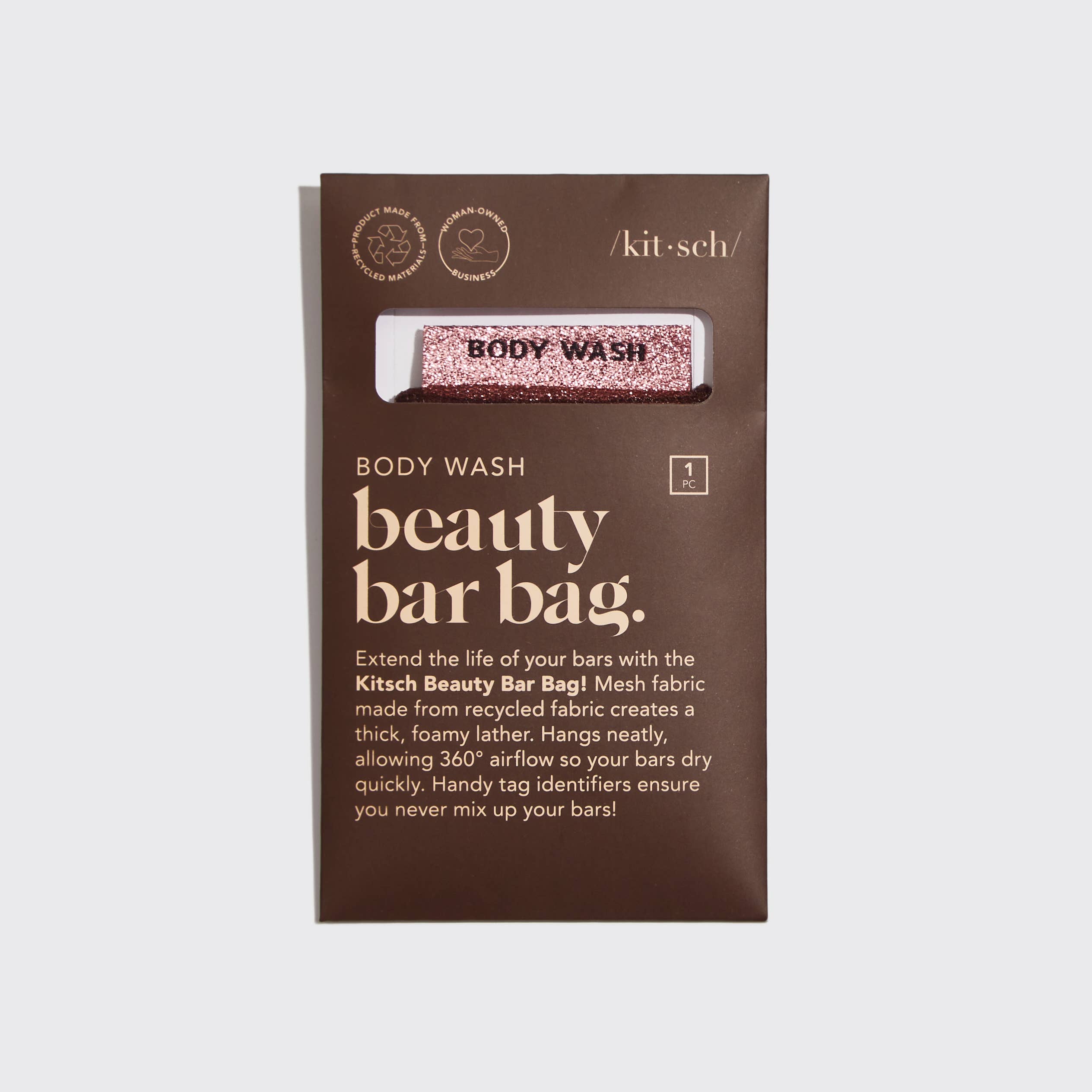 Body Wash Beauty Bar Bag- Chocolate | KITSCH