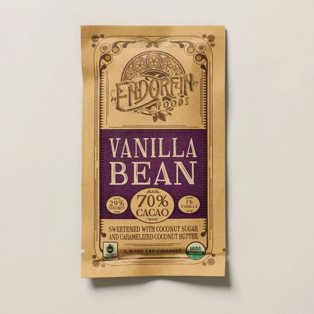 Endorfin Vanilla Bean Dark Chocolate Bar | Coracao
