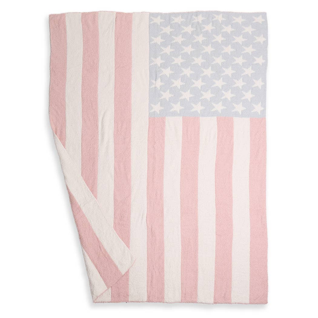 American Flag Design Cozy Soft Throw Blanket | Fashion City