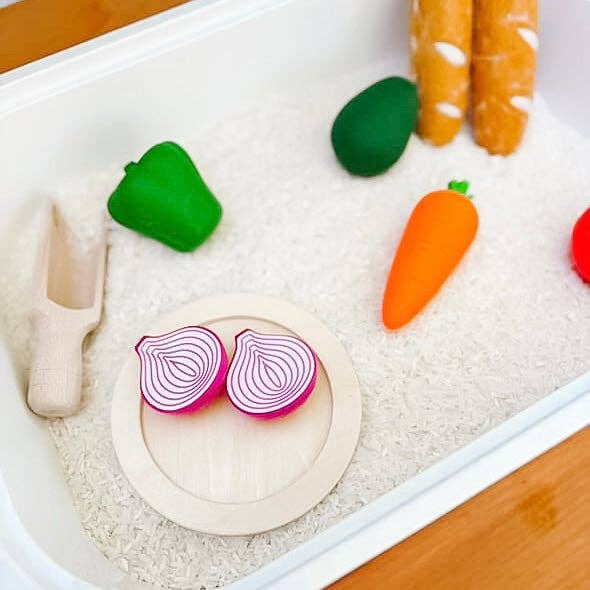 Chop & Play Veggies | Ryan and Rose
