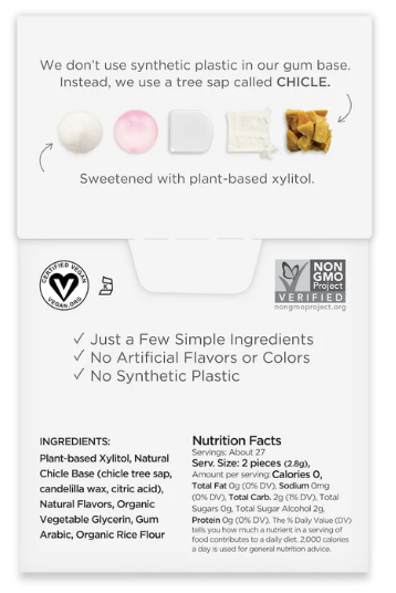 Sugar Free Bubble Gum Natural Chewing Gum | Simply Gum