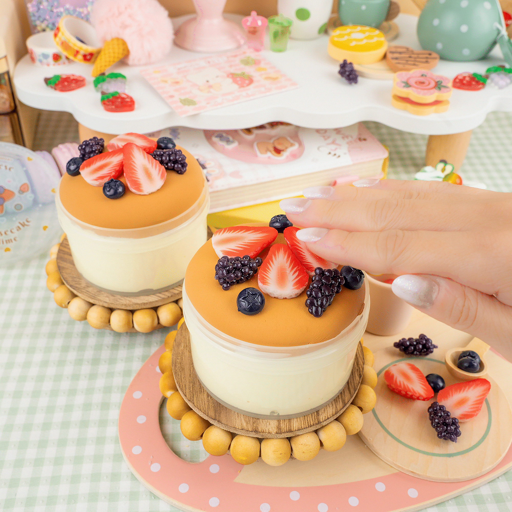 Japanese Cheesecake Butter Signature Dome™ Slime | Kawaii Slime
