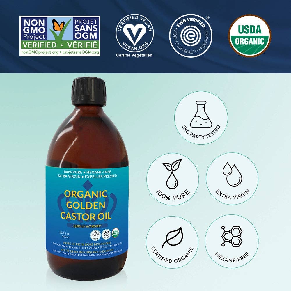 Organic Castor Oil 16.9oz | Queen of the Thrones