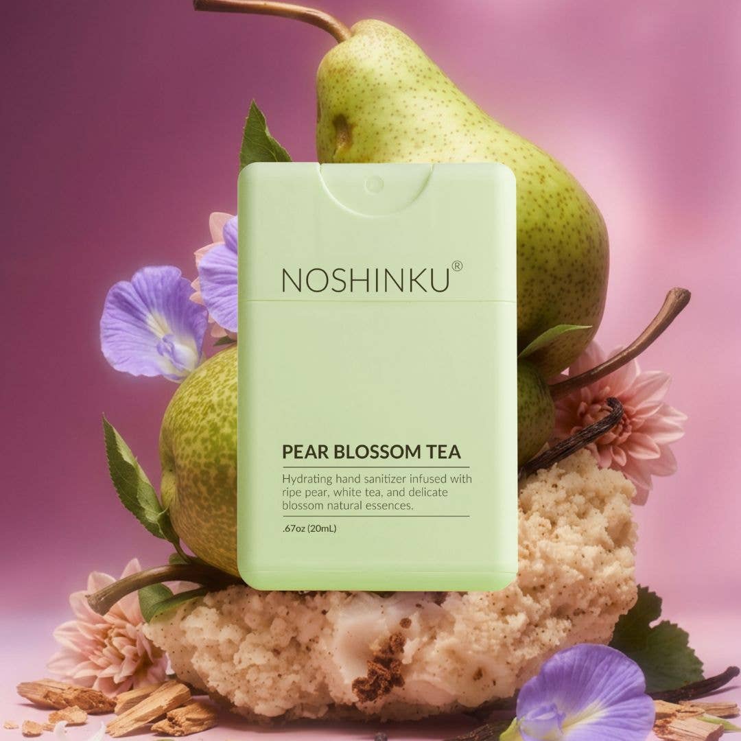 Pear Blossom Tea Hydrating Pocket Hand Sanitizer | Noshinku