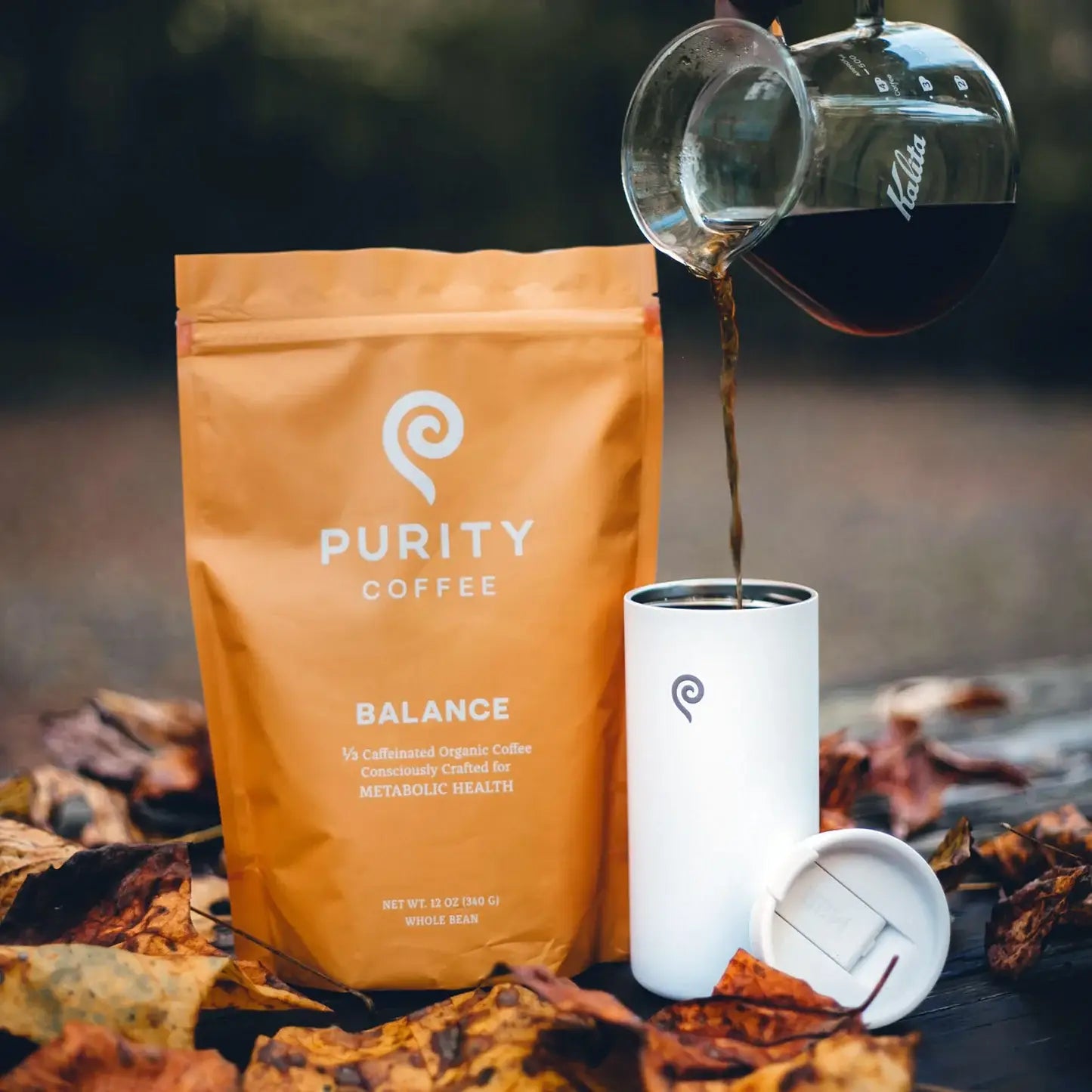 BALANCE: ⅓ Caff Whole Bean Coffee - 12oz Bag | Purity Coffee