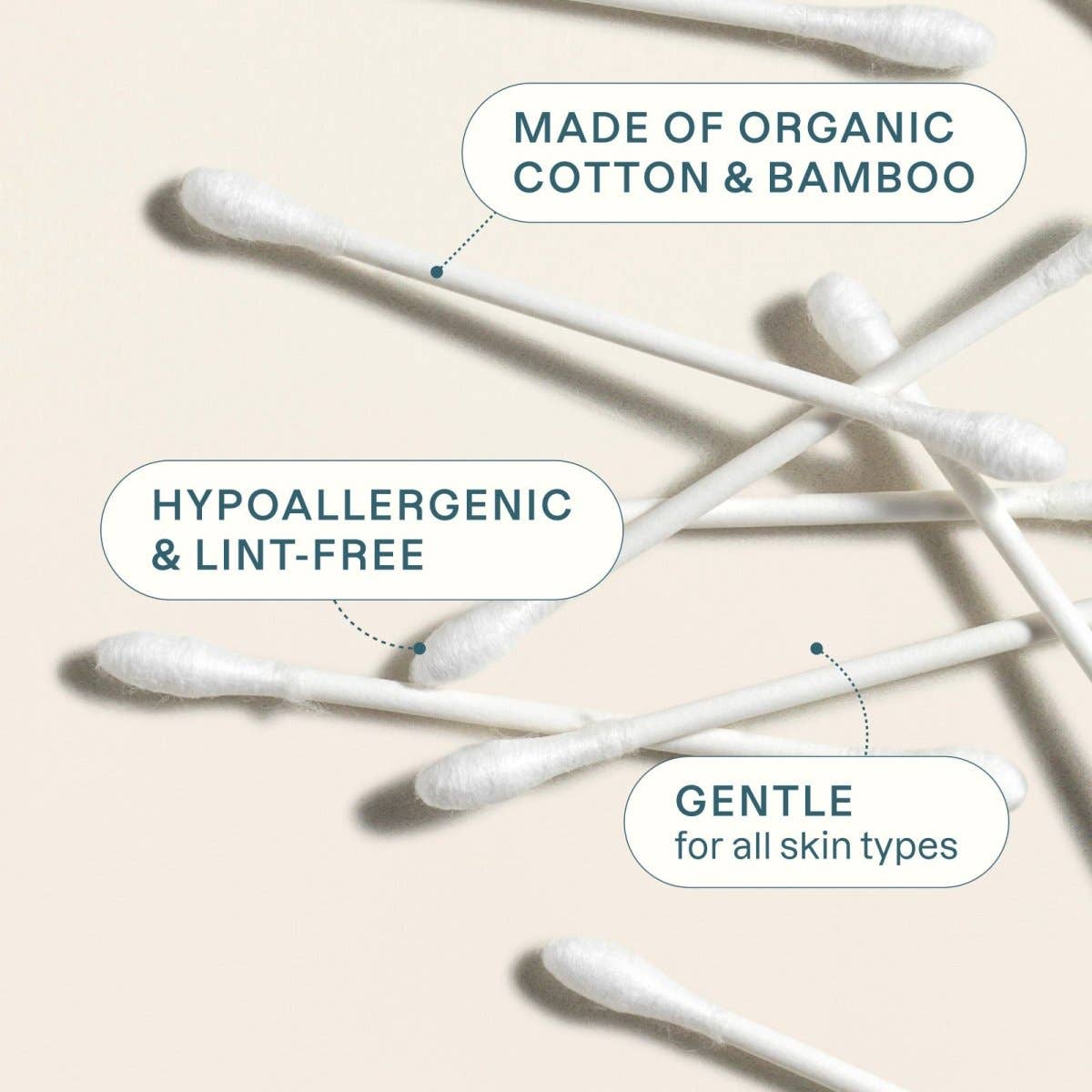 Organic Cotton Swabs 400 count | Cliganic