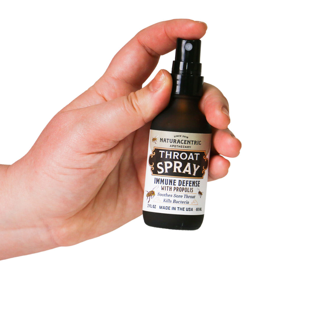 Immune Defense Throat Spray with Propolis & Honey | Naturacentric