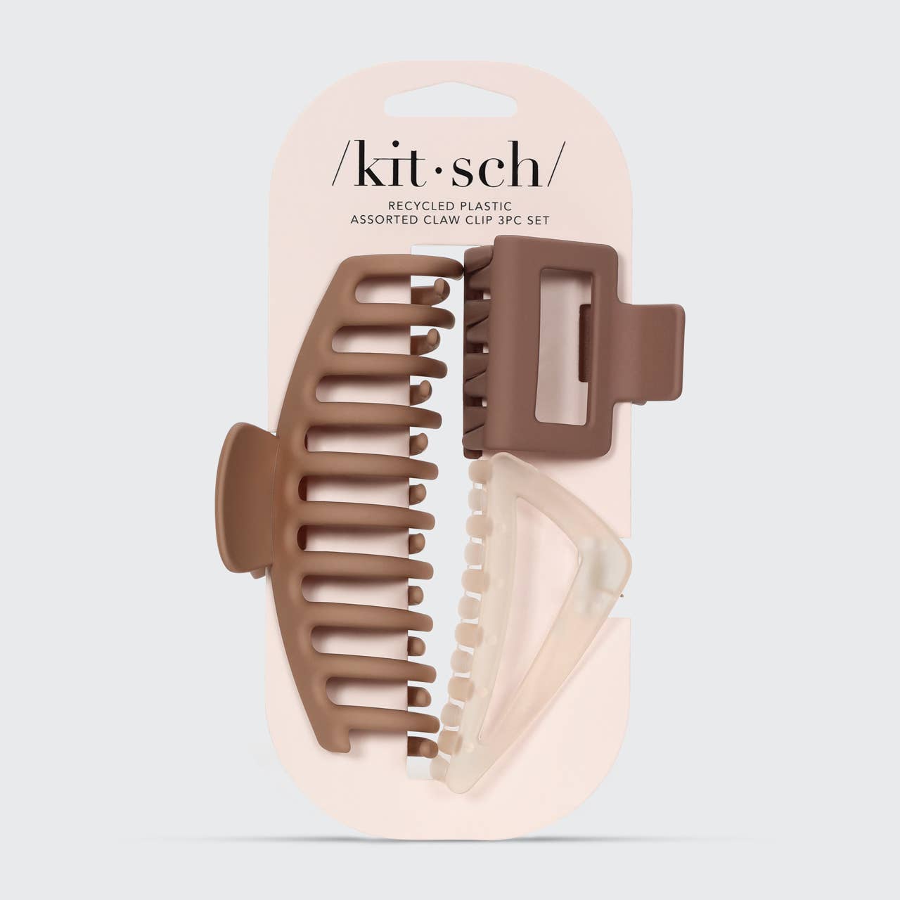 Recycled Plastic Assorted Claw Clip 3pc - Oversized | Kitsch