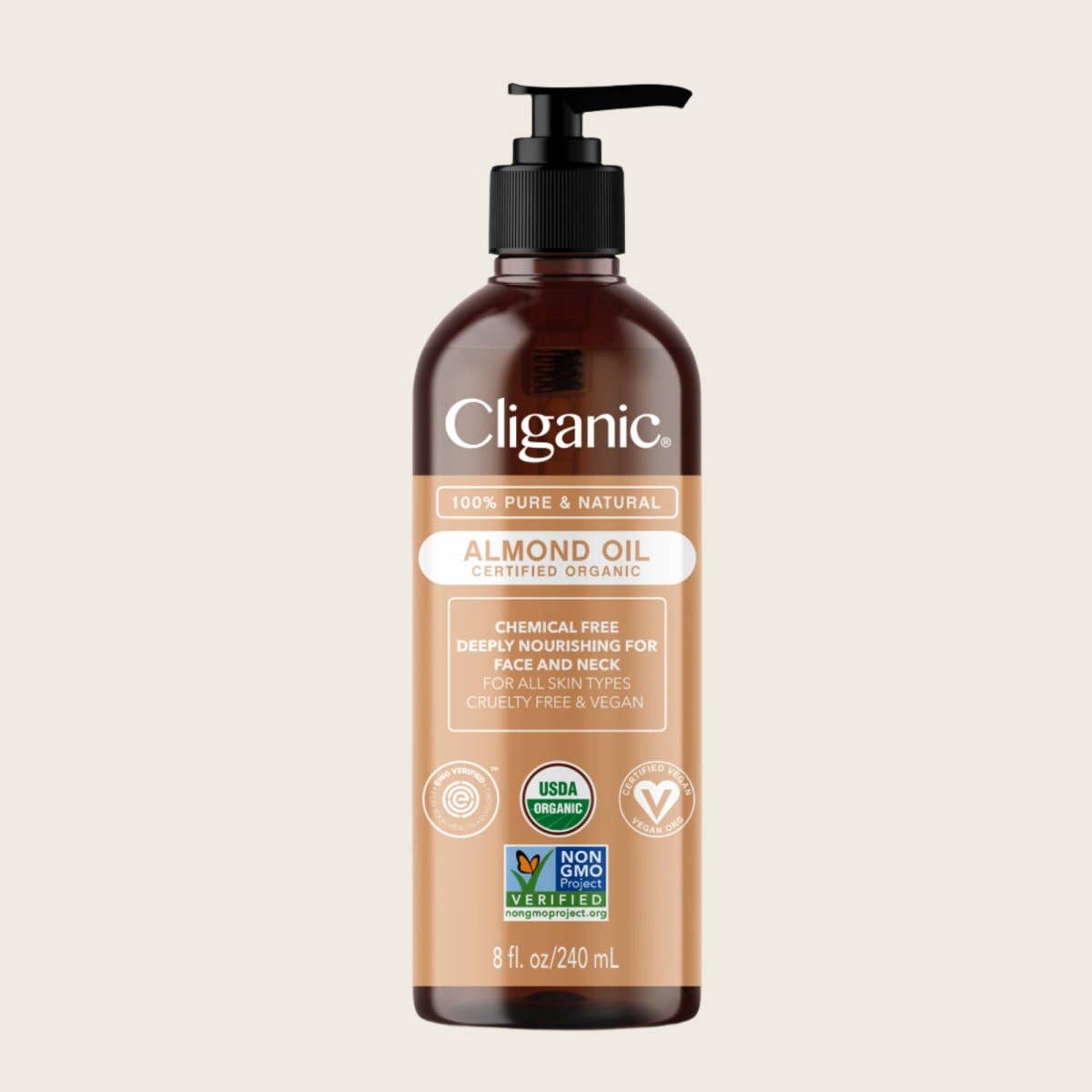 Organic Sweet Almond Oil | Cliganic