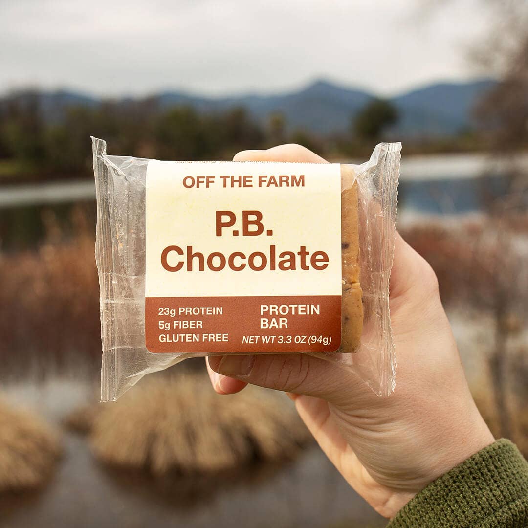 Peanut Butter Chocolate Protein Bar | Off the Farm