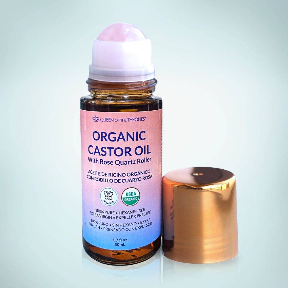Organic Castor Oil Roll-On 1.7oz | Queen of the Thrones