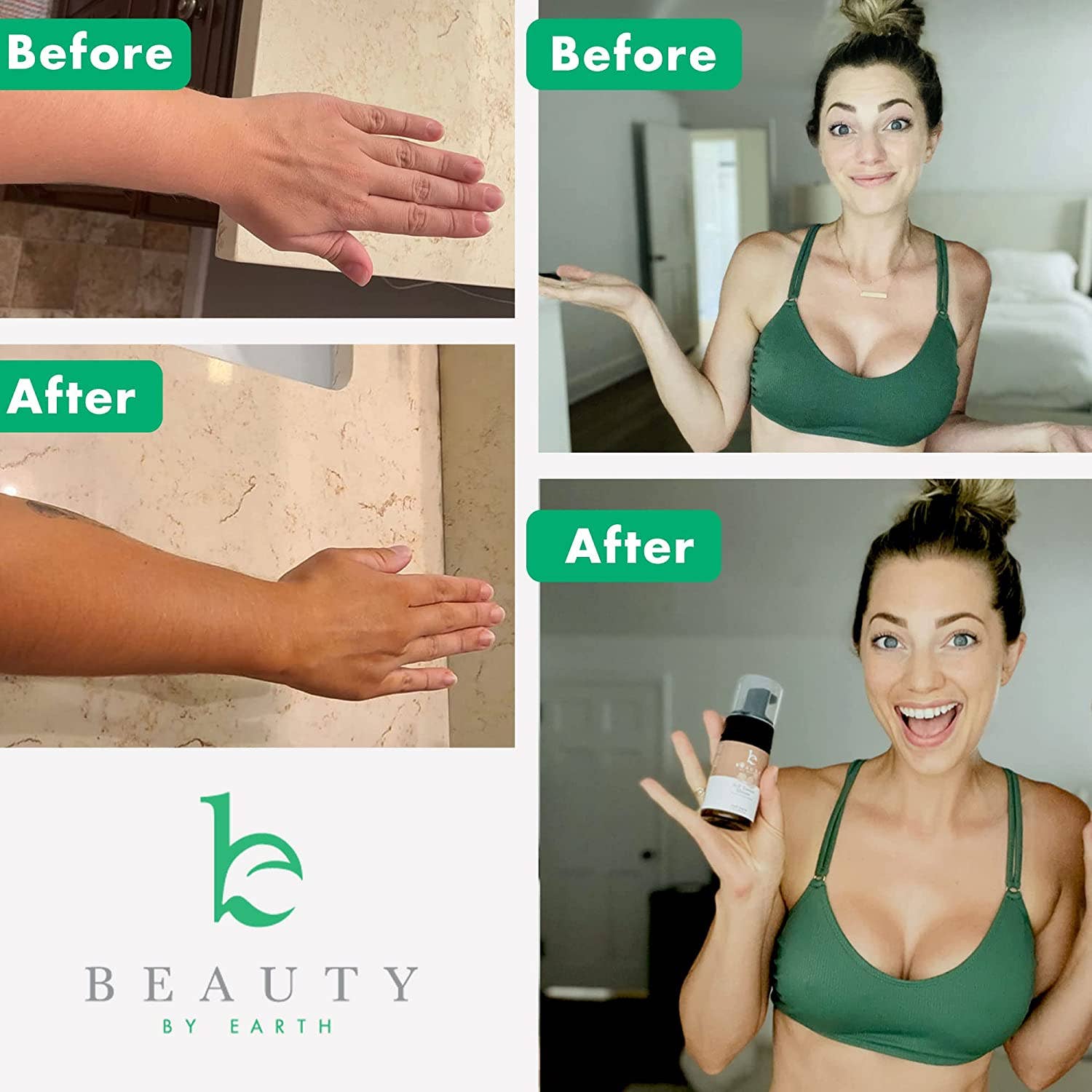 Self Tanner Body Tanning Mousse (3 Shades, 2 Sizes) | Beauty By Earth