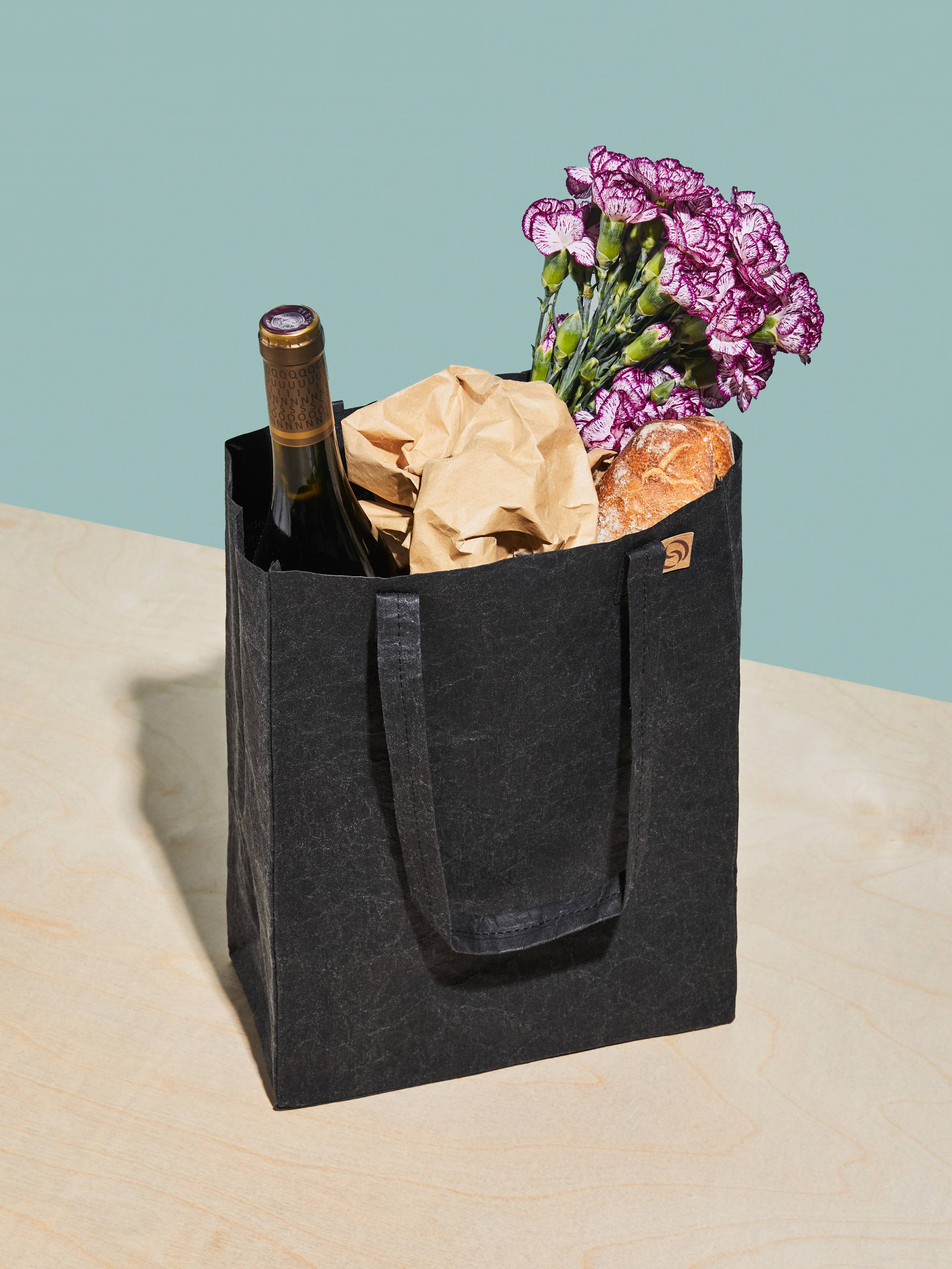 Market Tote Mini, Reusable Vegan Leather Shopping Bag | Out of the woods