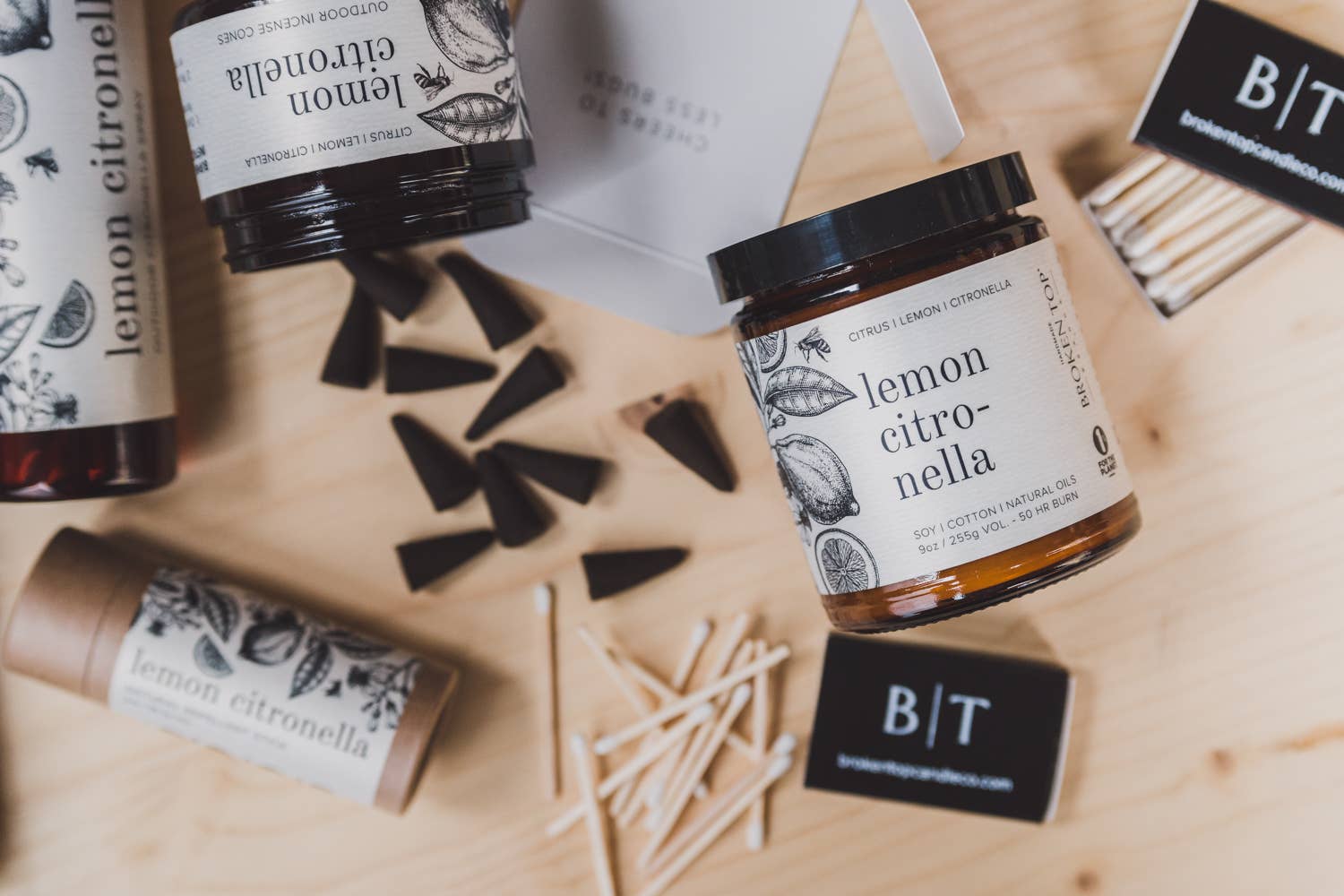Lemon Citronella - 9 oz Soy Candle | Broken Top