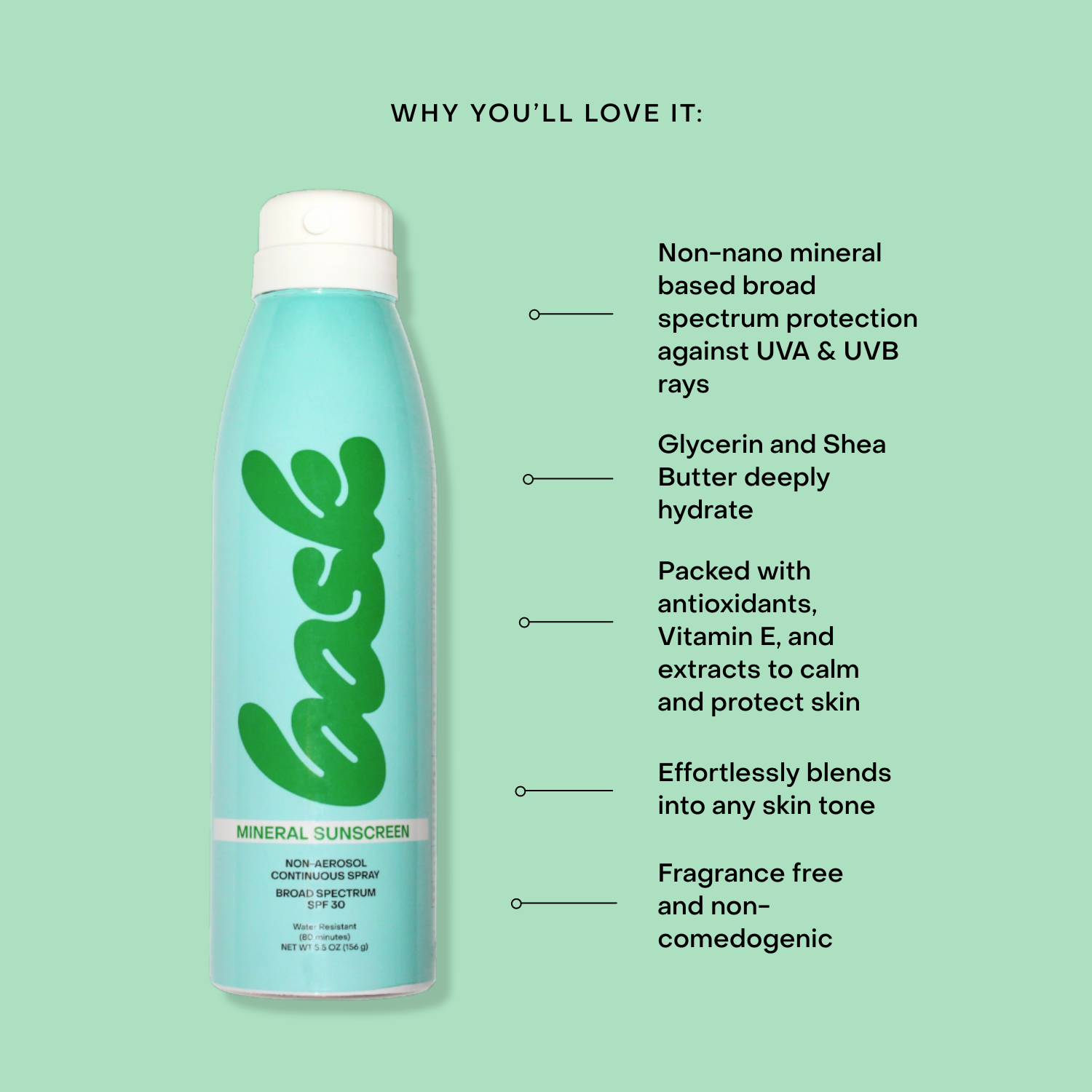 Mineral Spray SPF 30  | Bask