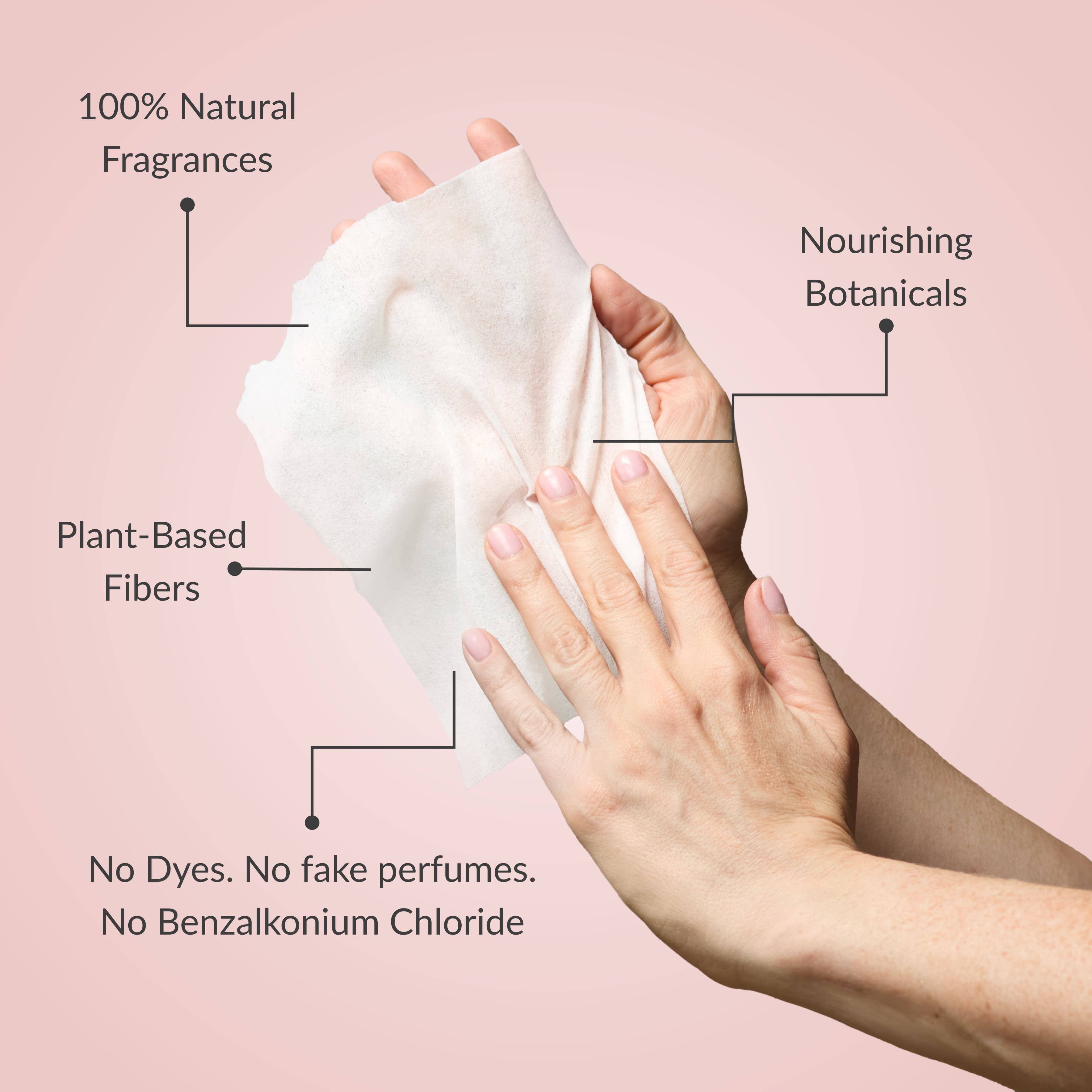 Lavender Nourishing Hand Sanitizing Travel Wipes | Noshinku