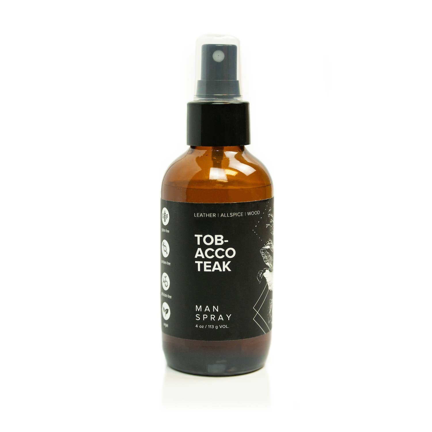 Man Spray 4 oz Tobacco Teak | Broken Top Goods