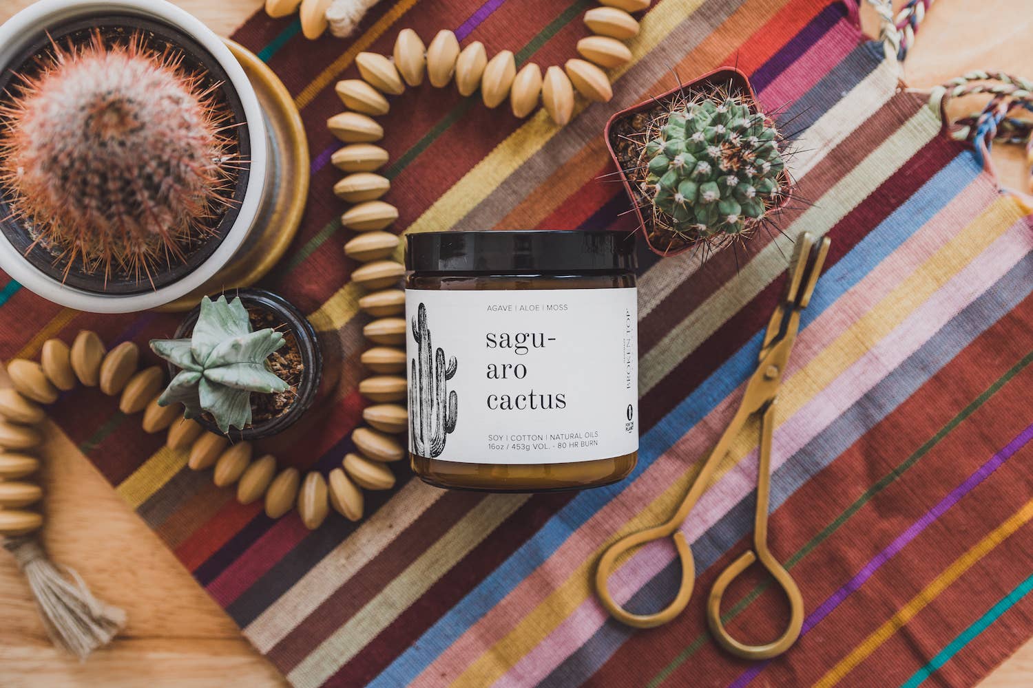 Saguaro Cactus Natural Soy Candle 16 oz | Broken Top