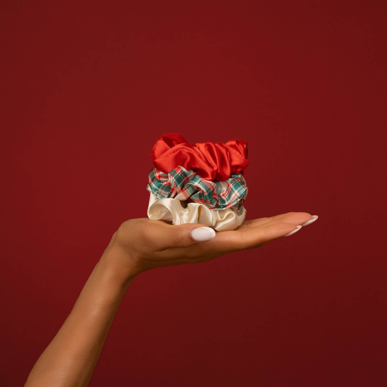 Holiday Scrunchies 3pc Set - Multi-color | KITSCH