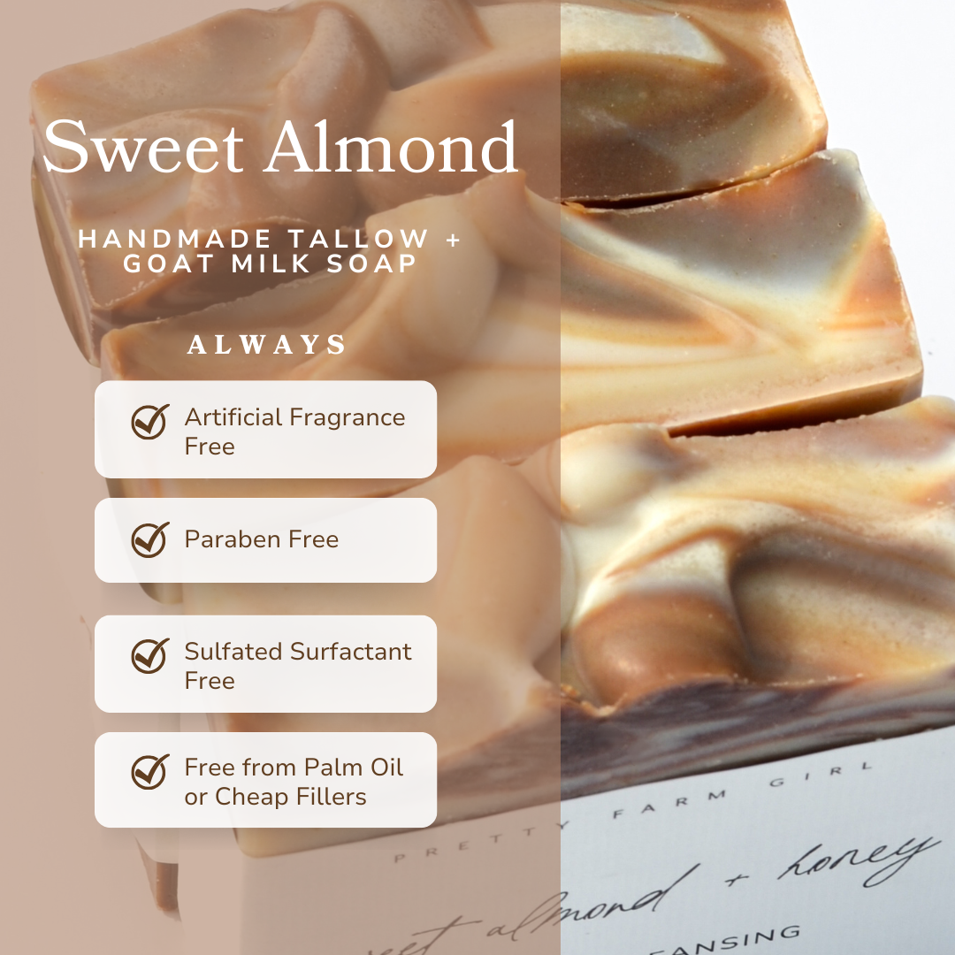 Sweet Almond + Honey Soap | Pretty Farm Girl
