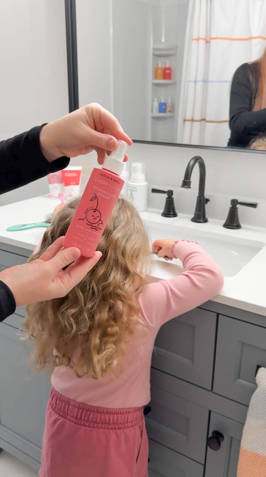 Cherry on Top Hair Detangling & Conditioning Spray | Dabble & Dollup