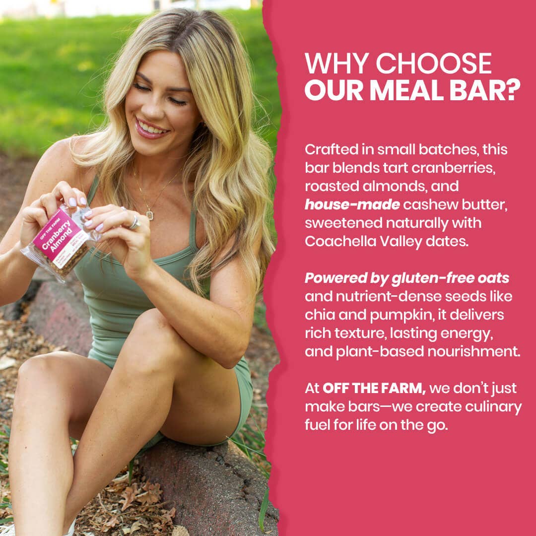 Cranberry Almond Meal Bar | Off the Farm