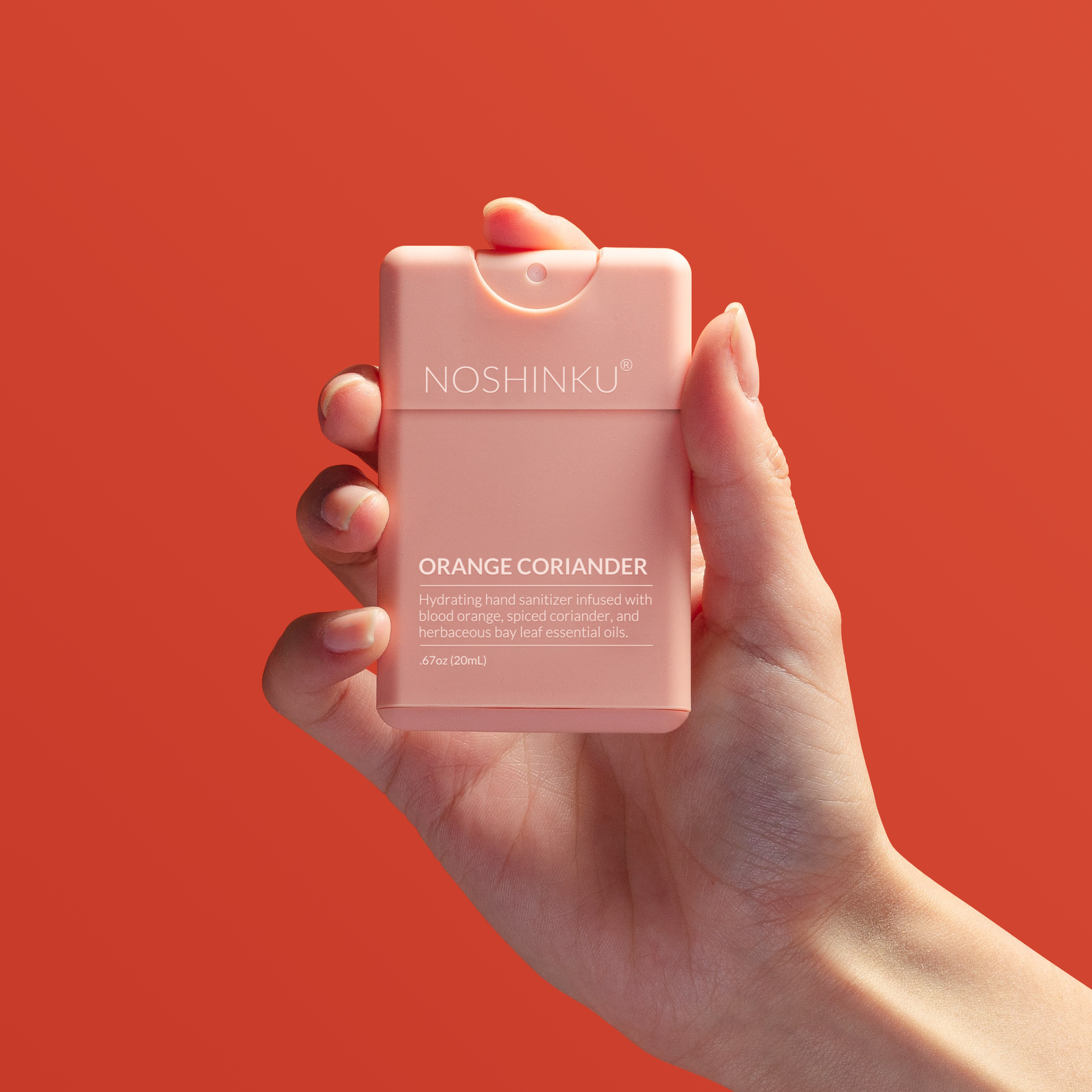 Refillable Orange Coriander Moisturizing Hand Sanitizer | Noshinku