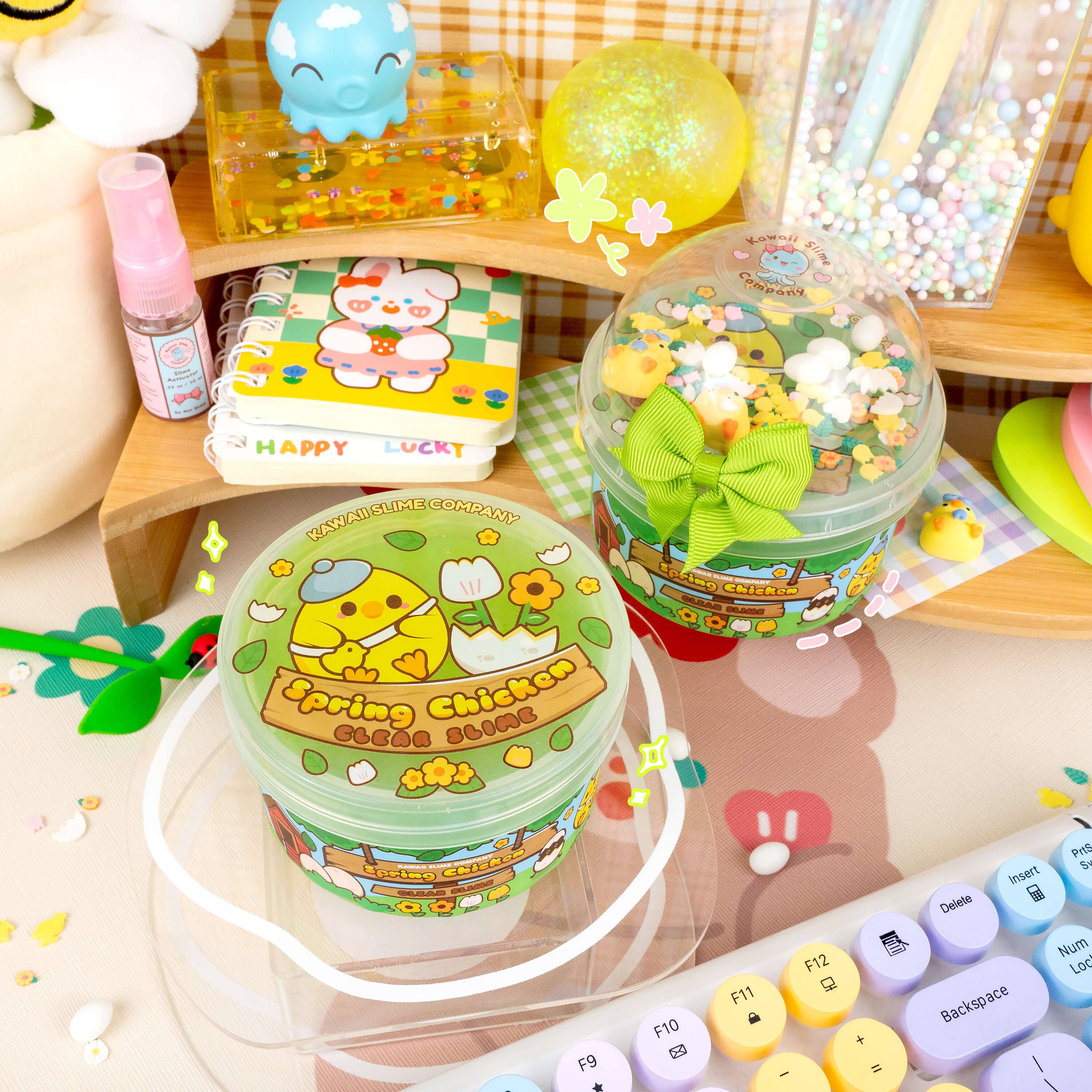 Spring Chicken Clear Signature Dome™ Slime | Kawaii Slime