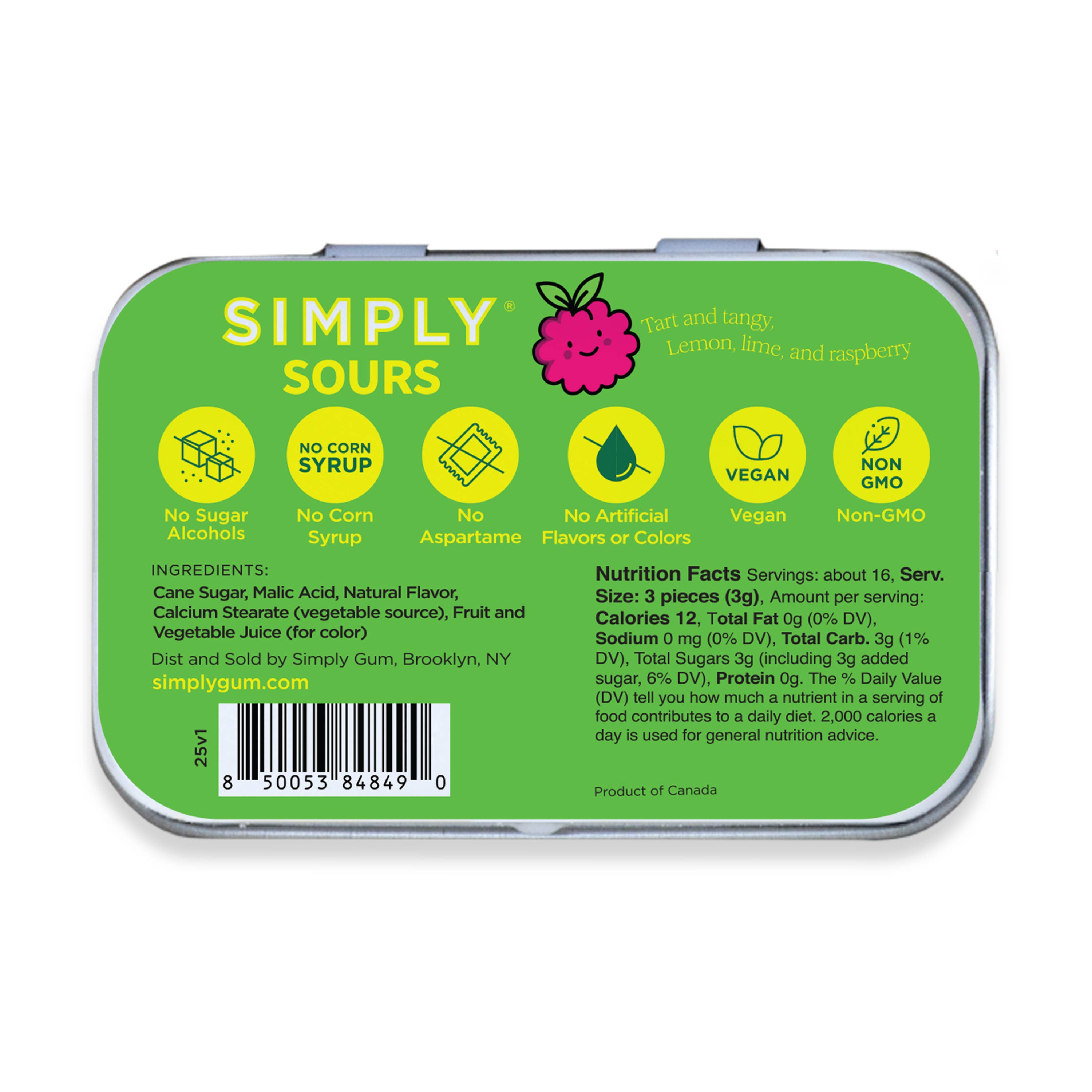 Simply Sours - Citrus Berry | Simply Gum