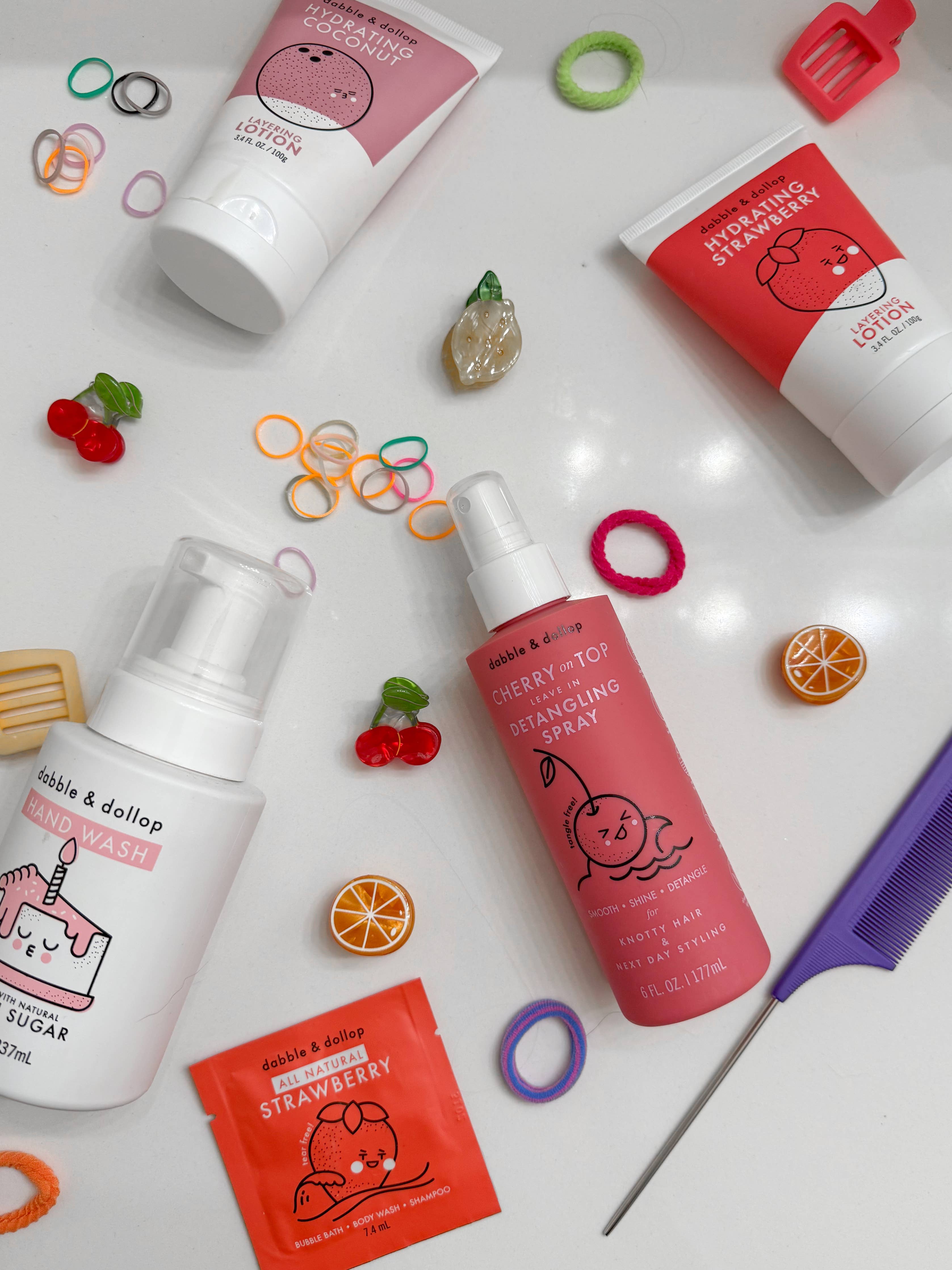 Cherry on Top Hair Detangling & Conditioning Spray | Dabble & Dollup