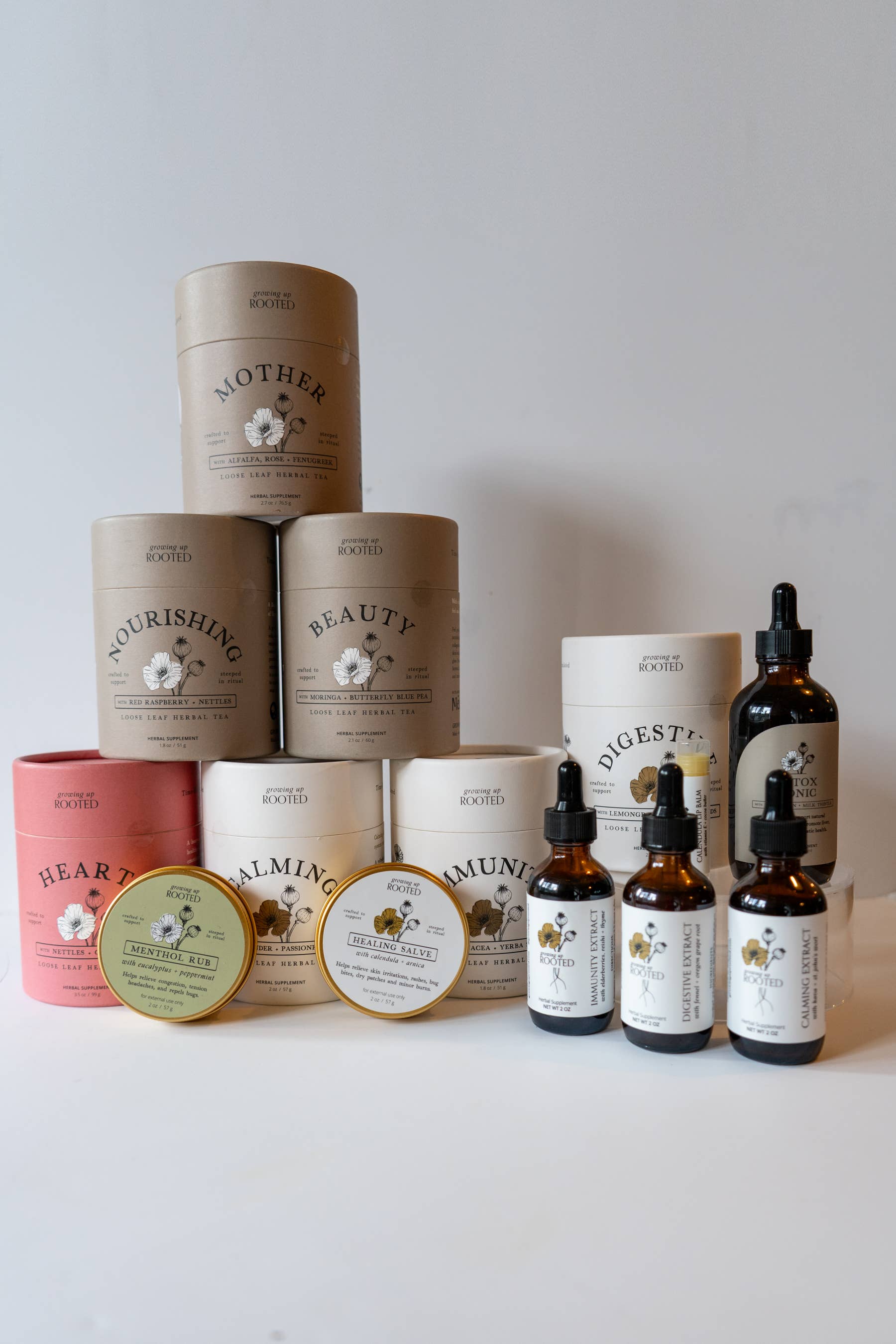 Calming Loose Leaf Herbal Tea | Stress Relief & Relaxation | Growing Up Rooted