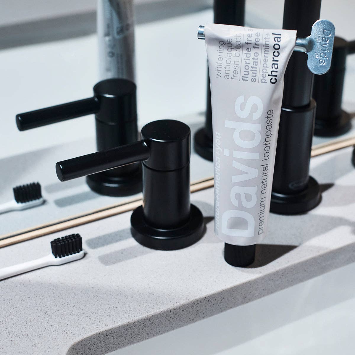 Davids Premium Toothpaste Charcoal+Peppermint | Davids