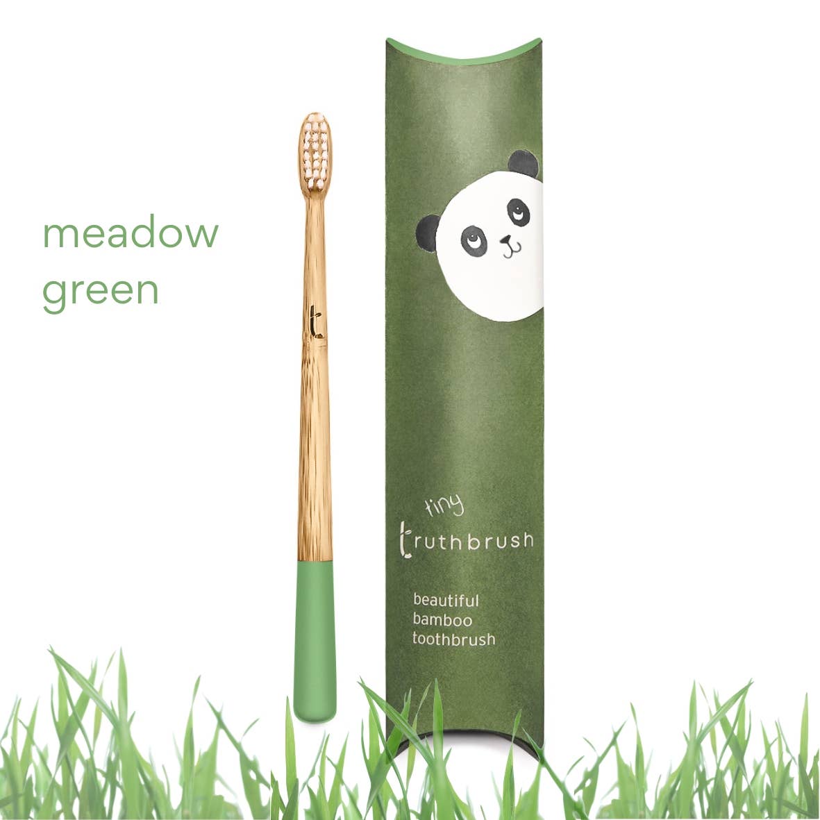 Meadow Green Tiny Truthbrush with soft bristles | Toothbrush LLC