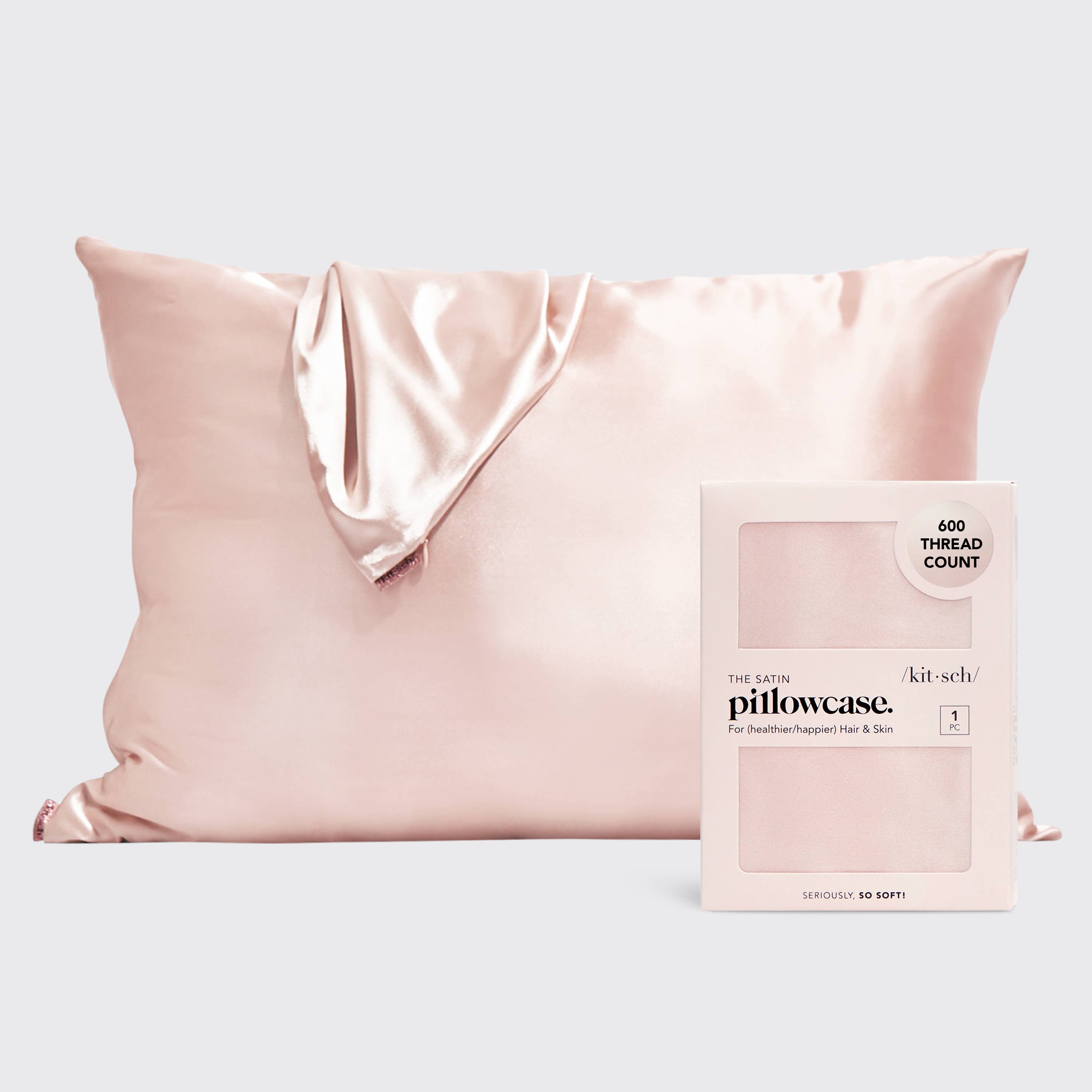 Satin Pillowcase Standard - Blush | KITSCH