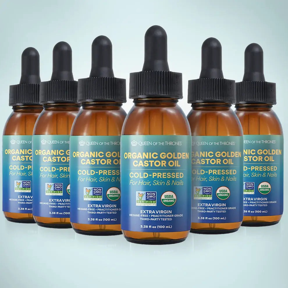 Organic Golden Castor Oil with Dropper 100mL