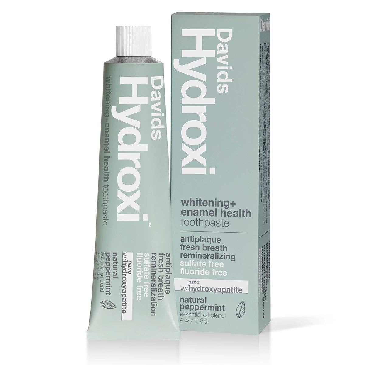 Hydroxi™ whitening+enamel health nano hydroxyapatite premium toothpaste / peppermint | Davids