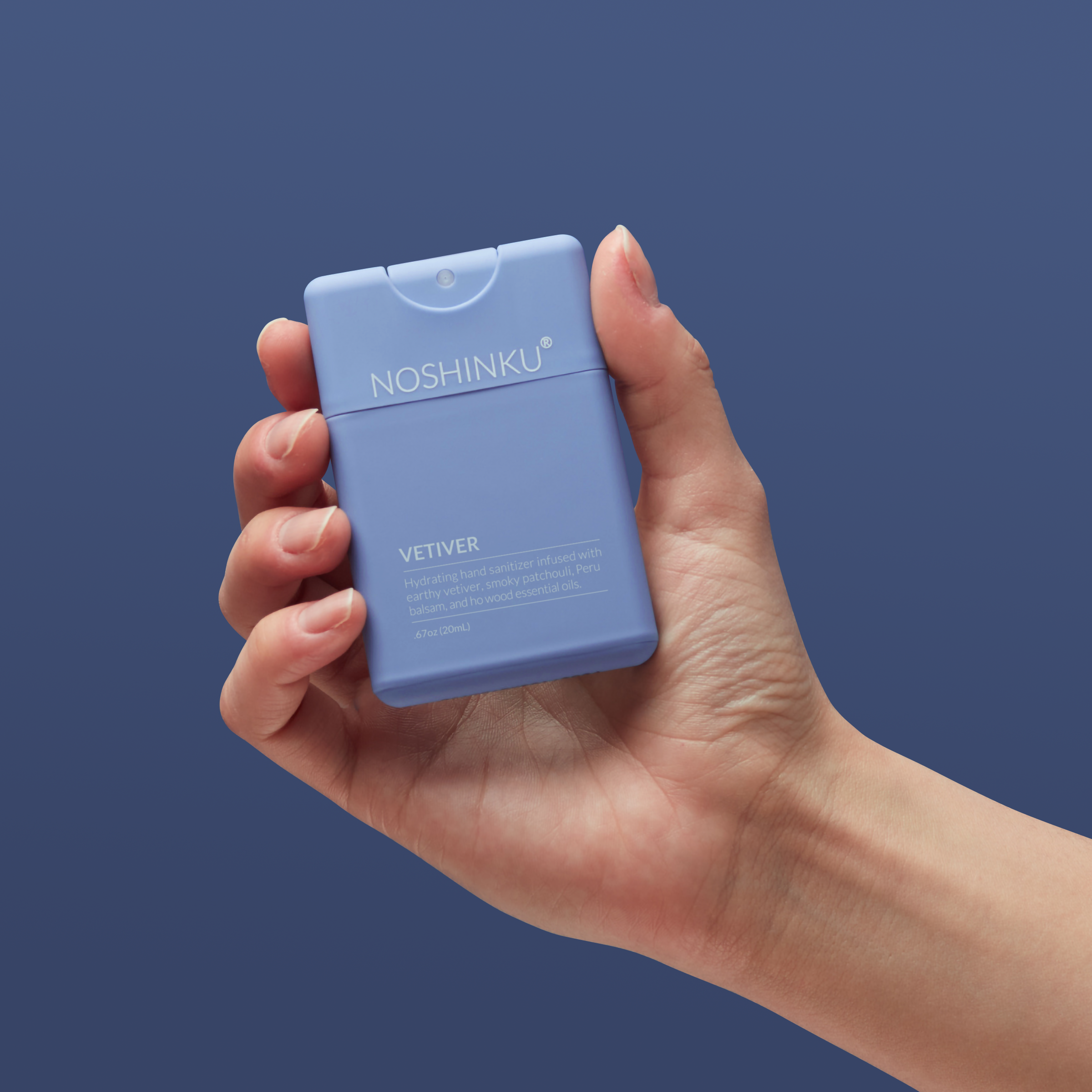 Vetiver Patchouli Hydrating Pocket Hand Sanitizer | Noshinku