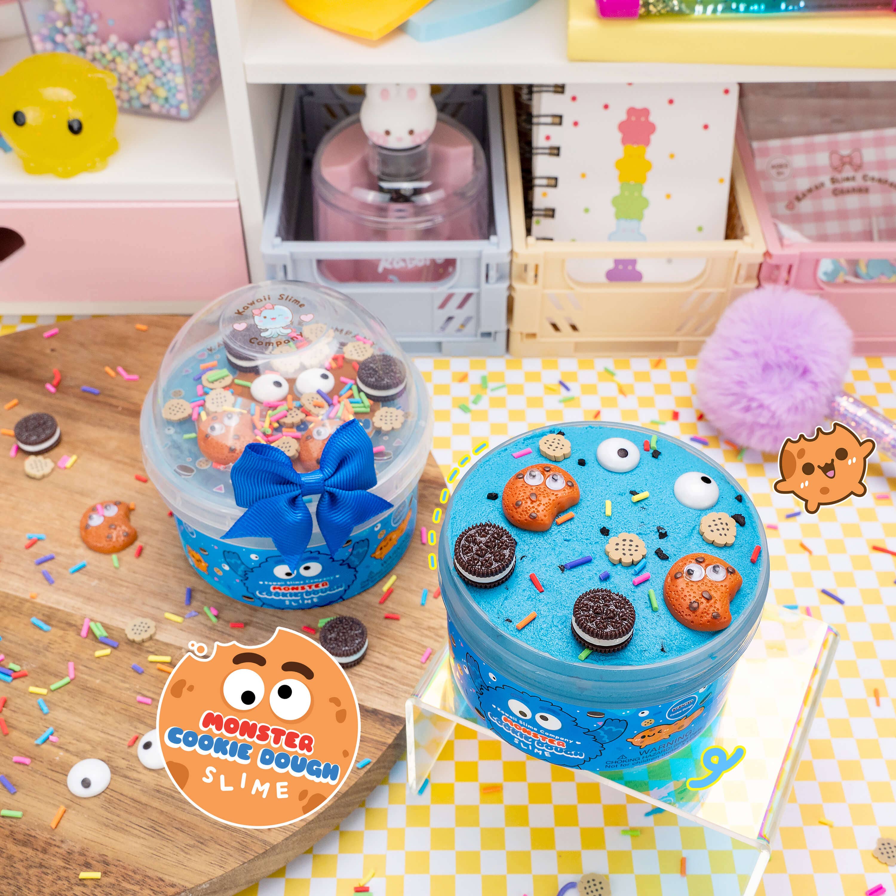 Monster Cookie Dough Signature Dome™ Slime | Kawaii Slime