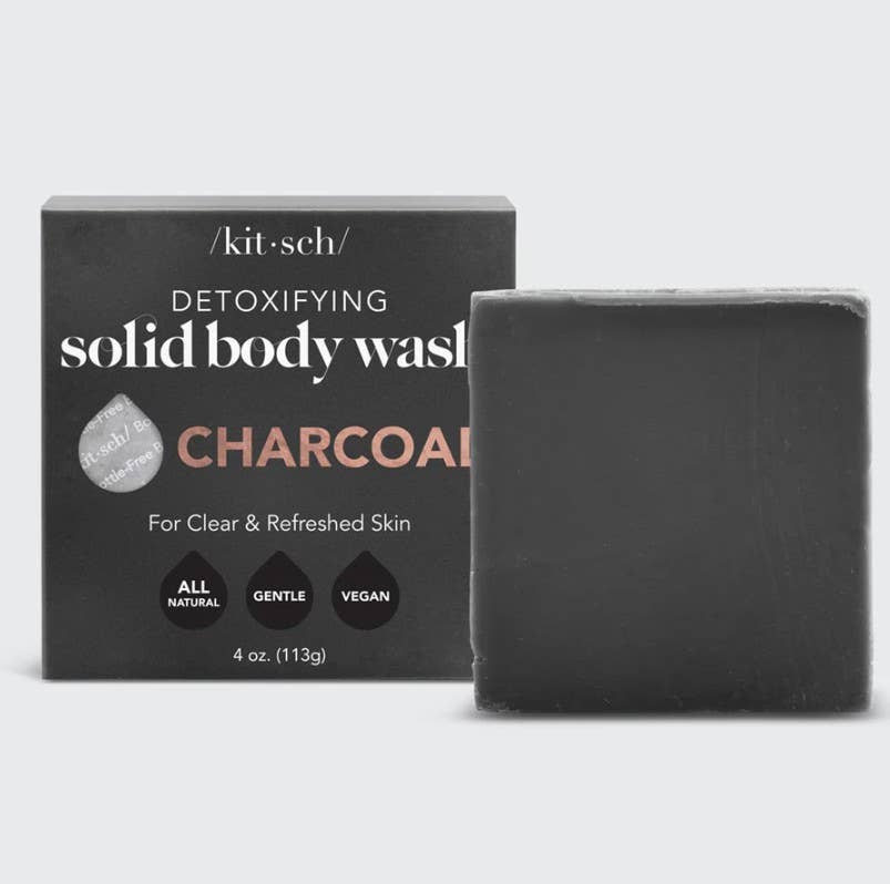 Charcoal Detoxifying Solid Body Wash | Kitsch