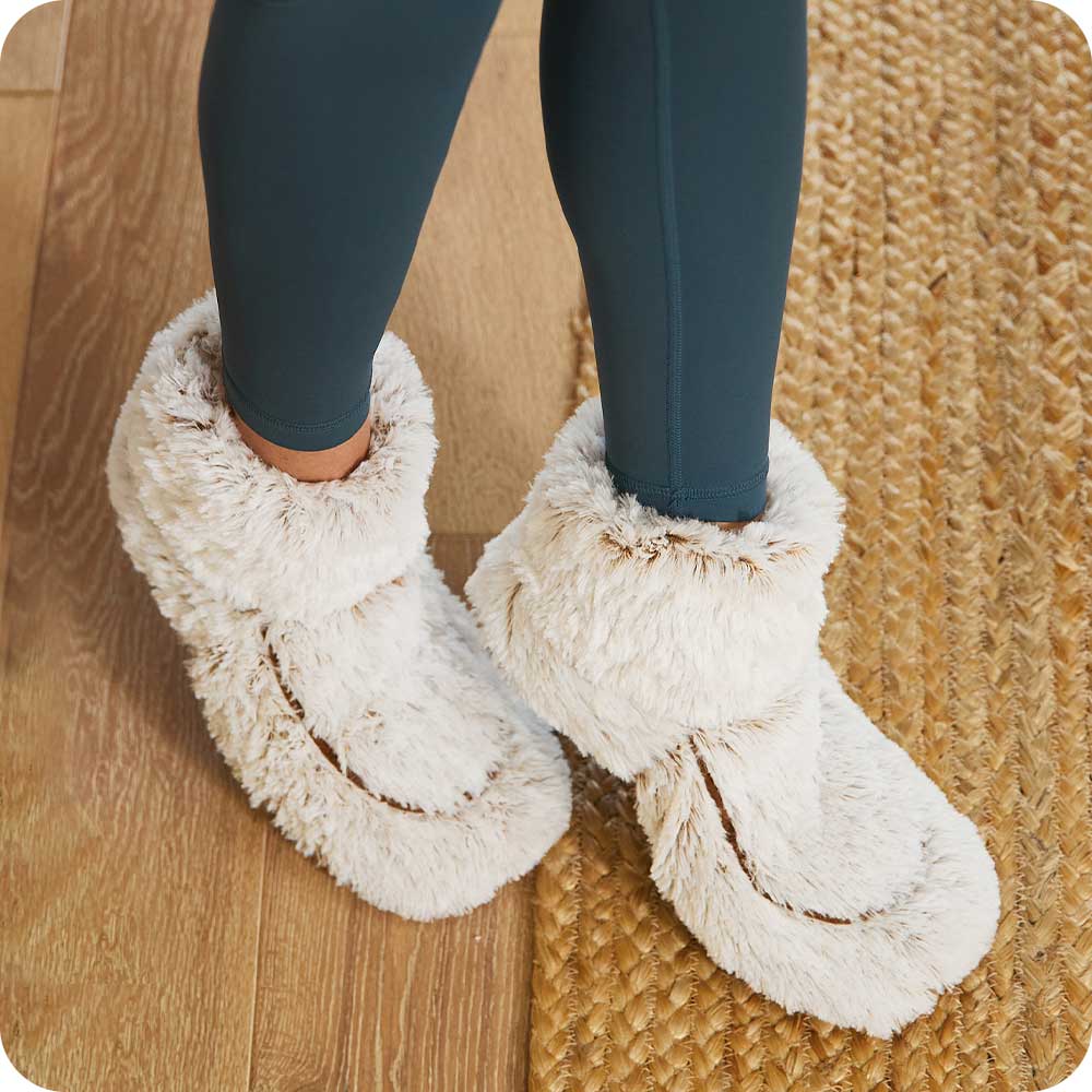 Marshmallow Brown Boots | Warmies
