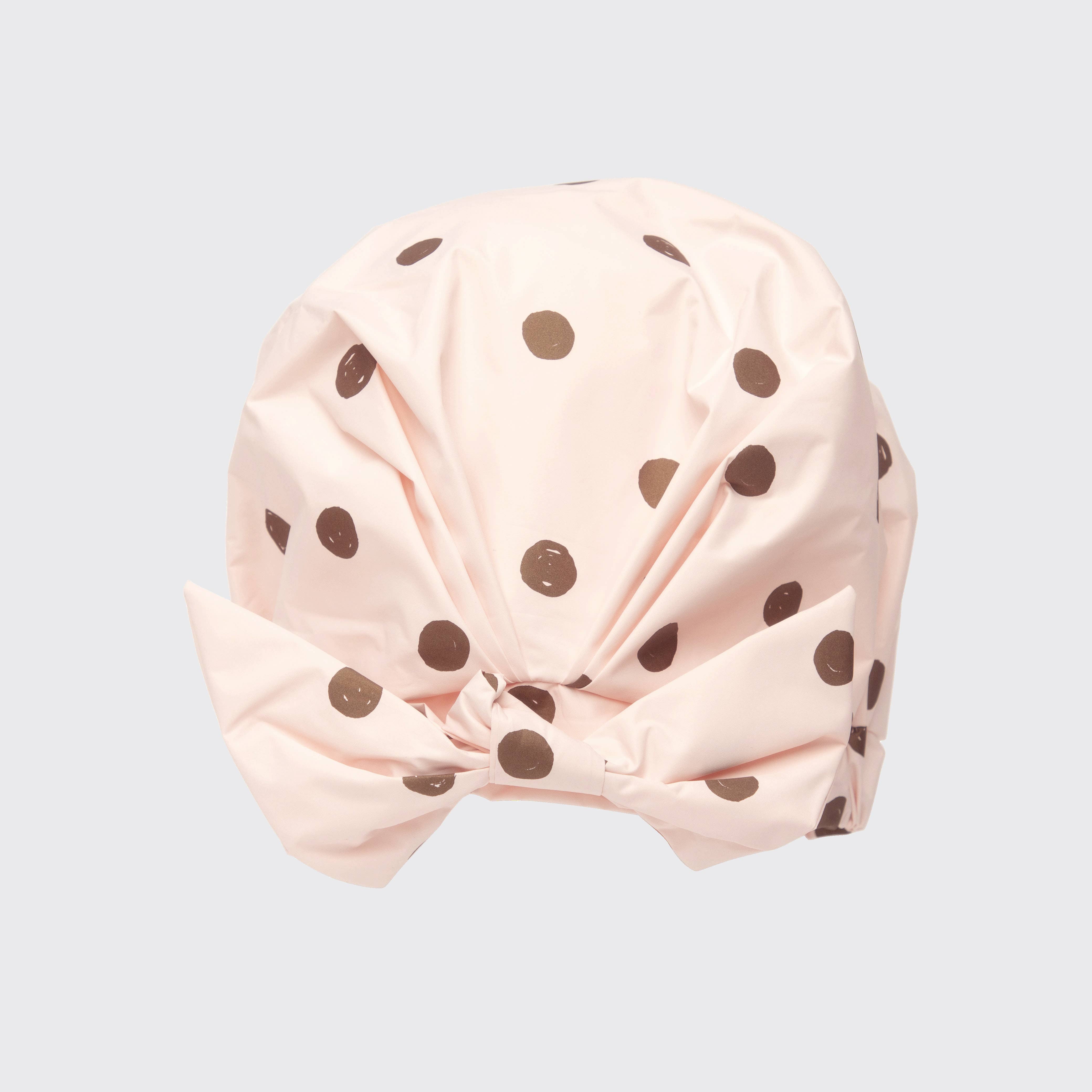 Luxury Shower Cap - Blush Dot | KITSCH