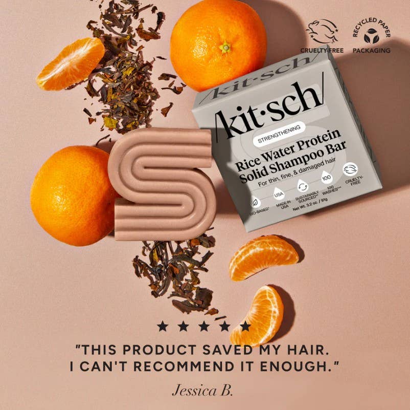 Rice Water Shampoo & Conditioner Bar Combo for Hair Growth | KITSCH