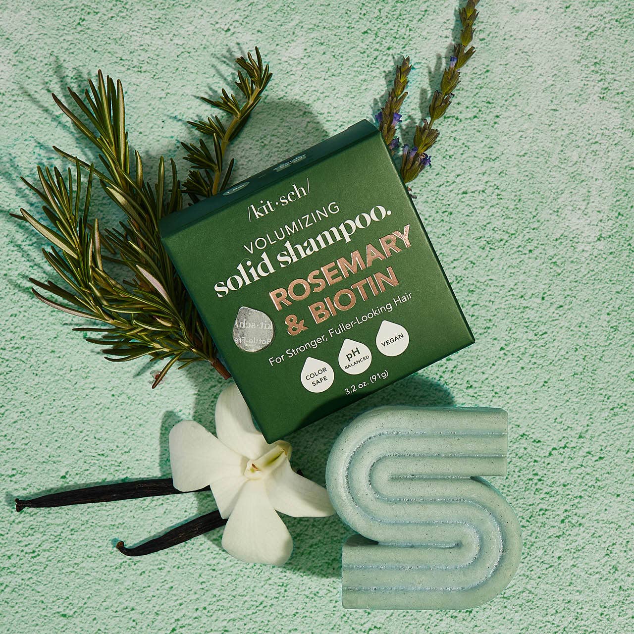 Rosemary & Biotin Volumizing Solid Shampoo | Kitsch
