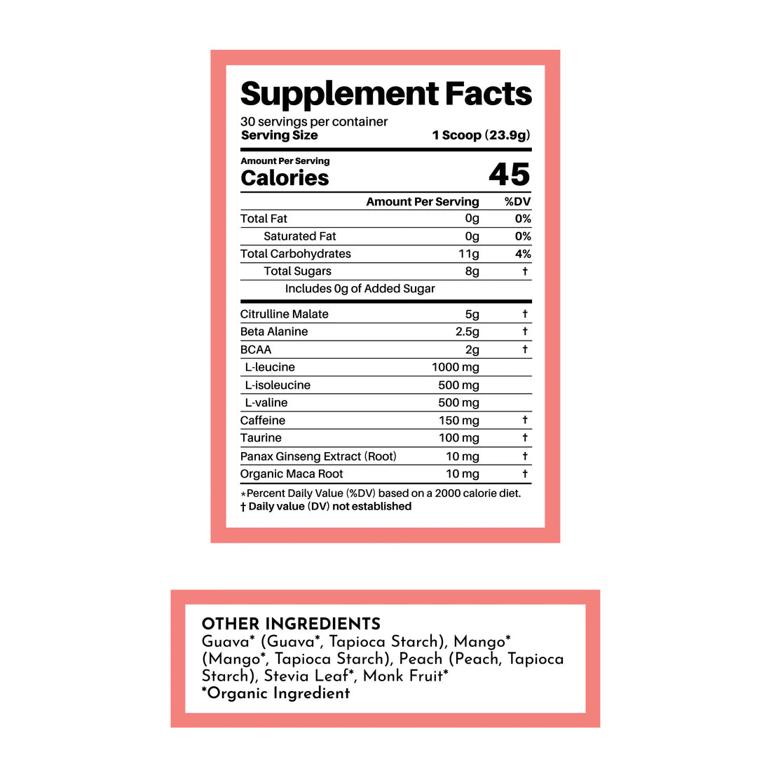 Pre-Workout  | Just Ingredients