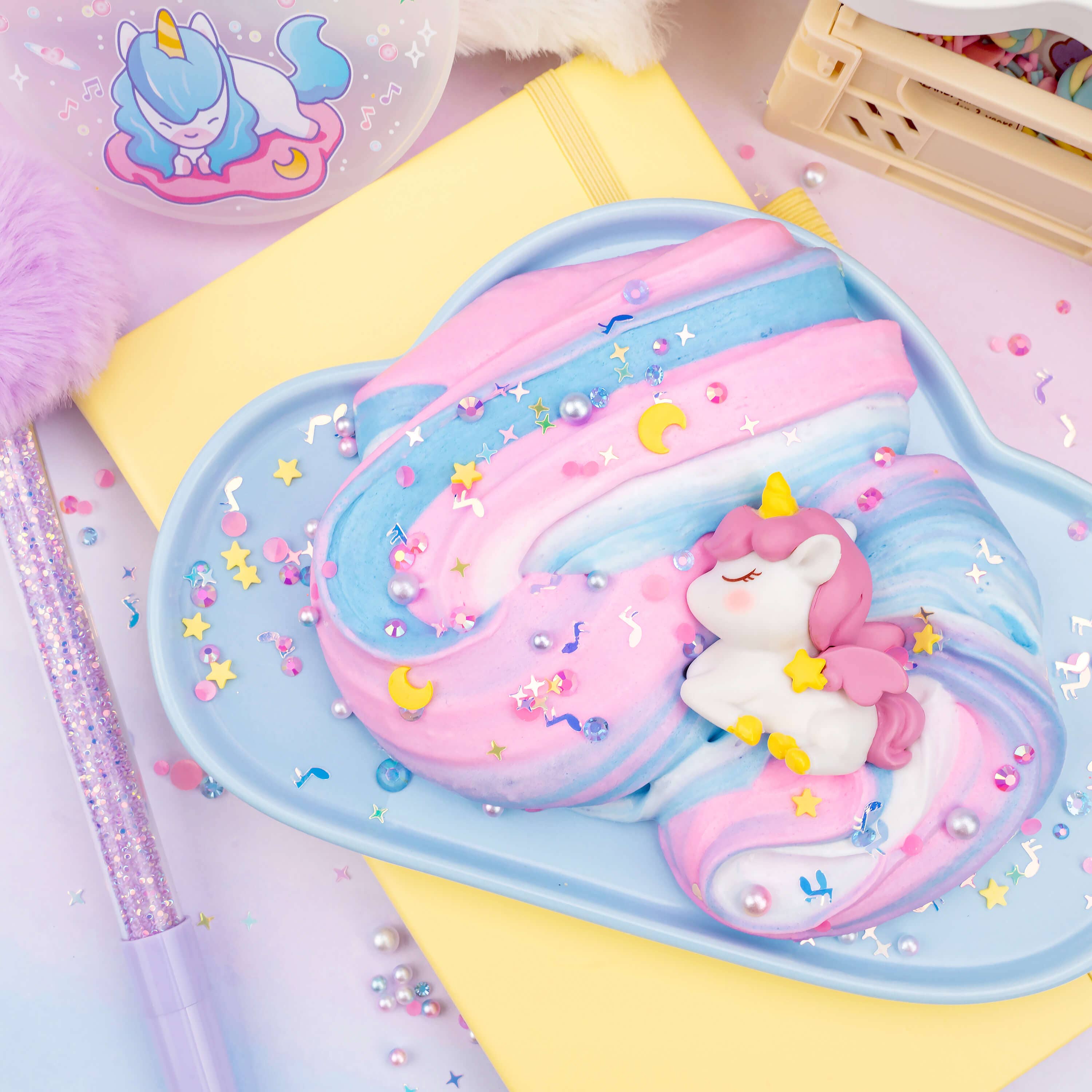 Unicorn Tales Sunbeam Serenade Butter Signature Dome™ Slime | Kawaii Slime