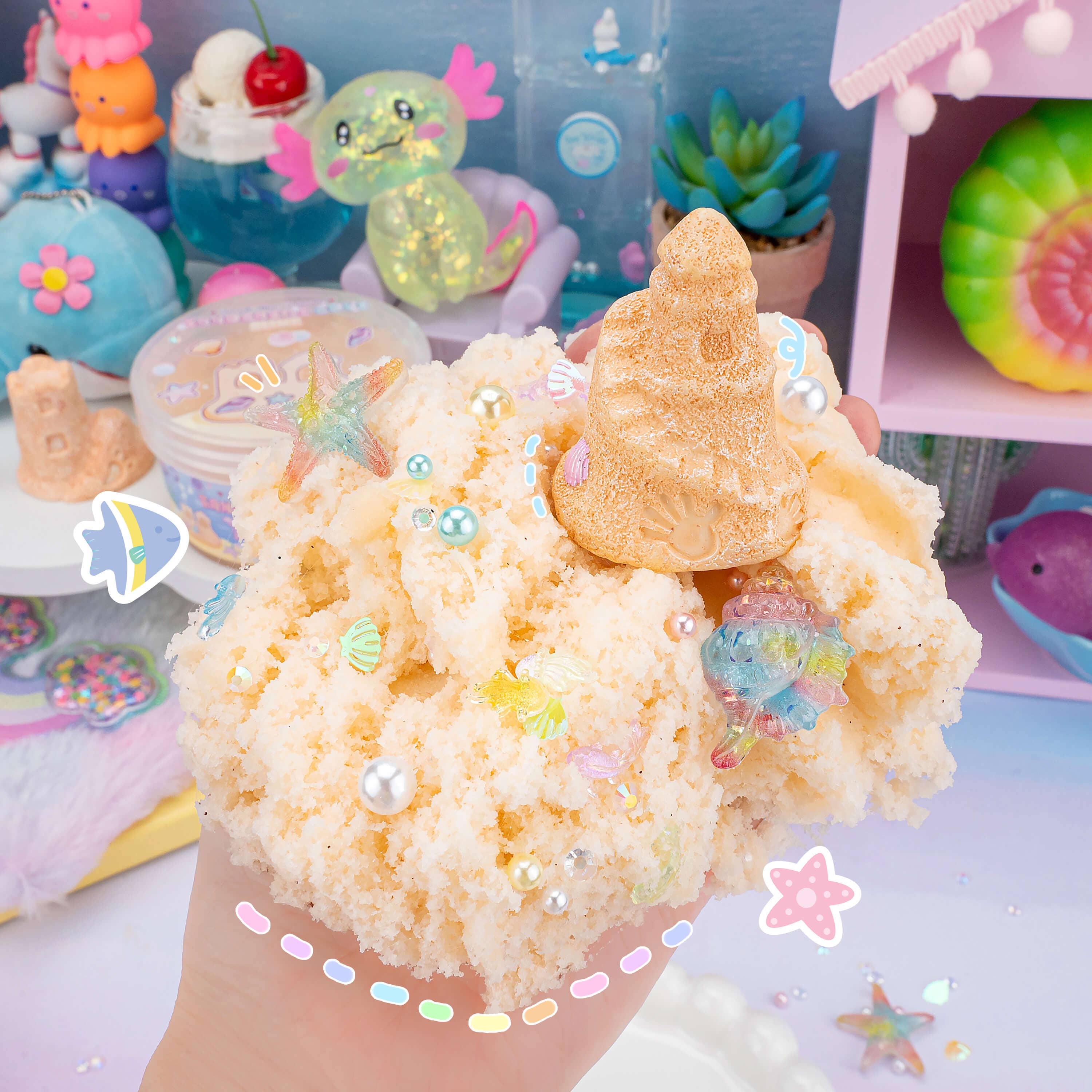 Sandcastle Cove Signature Dome™ Slime | Kawaii Slime